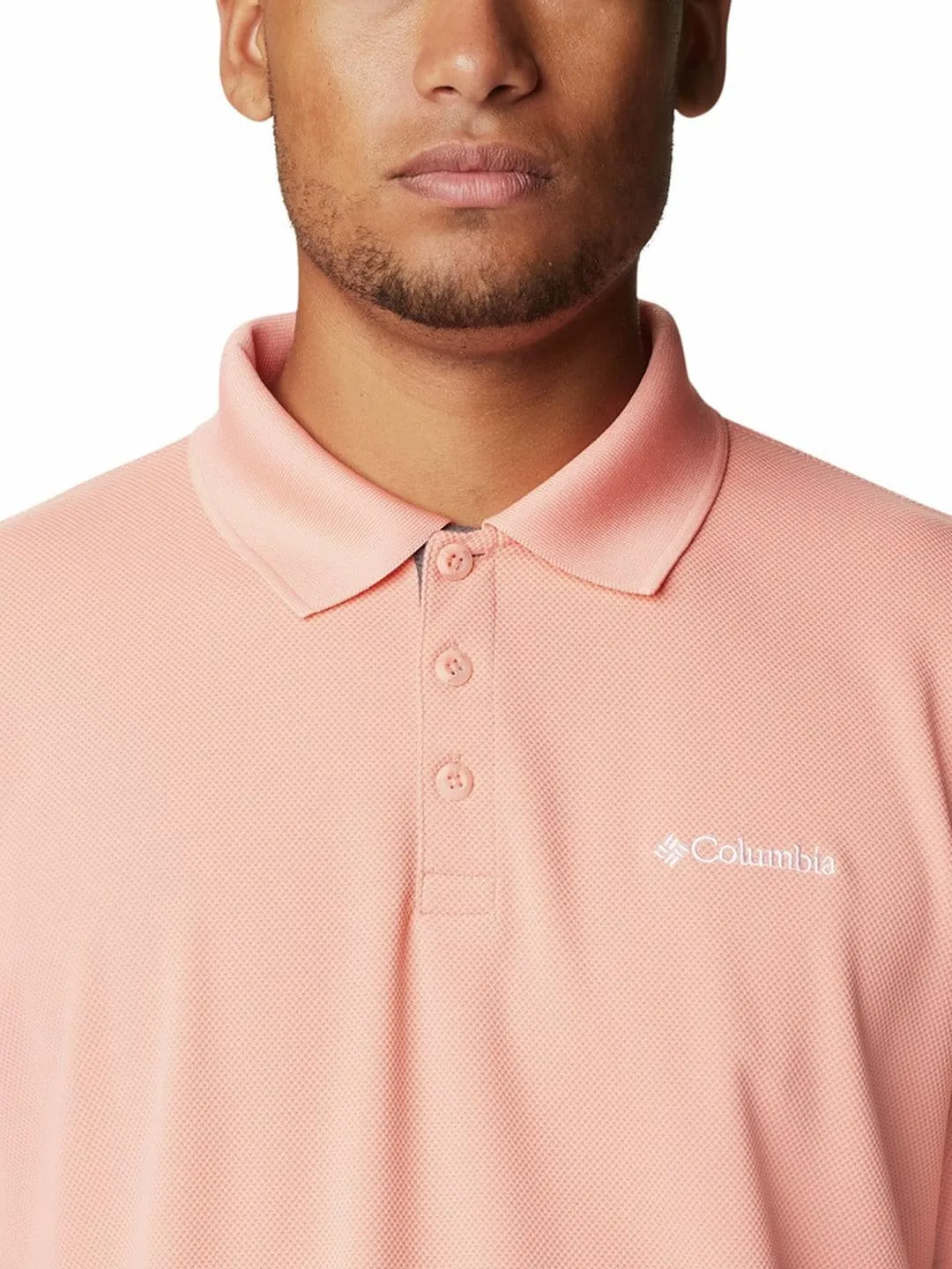 Columbia Men Peach Utilizer Polo T-Shirt
