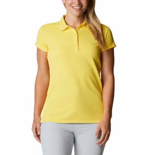 Columbia Women Yellow Innisfree SS Polo T-Shirt