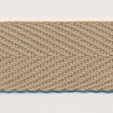 Cotton Herringbone Tape #162 Cream Khaki