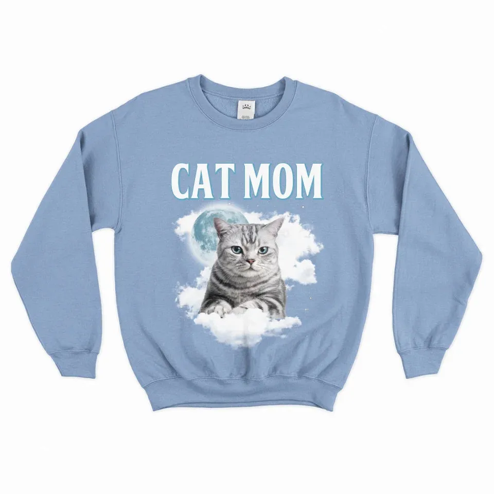 Custom Night Sky Pet Photo Upload Sweatshirt