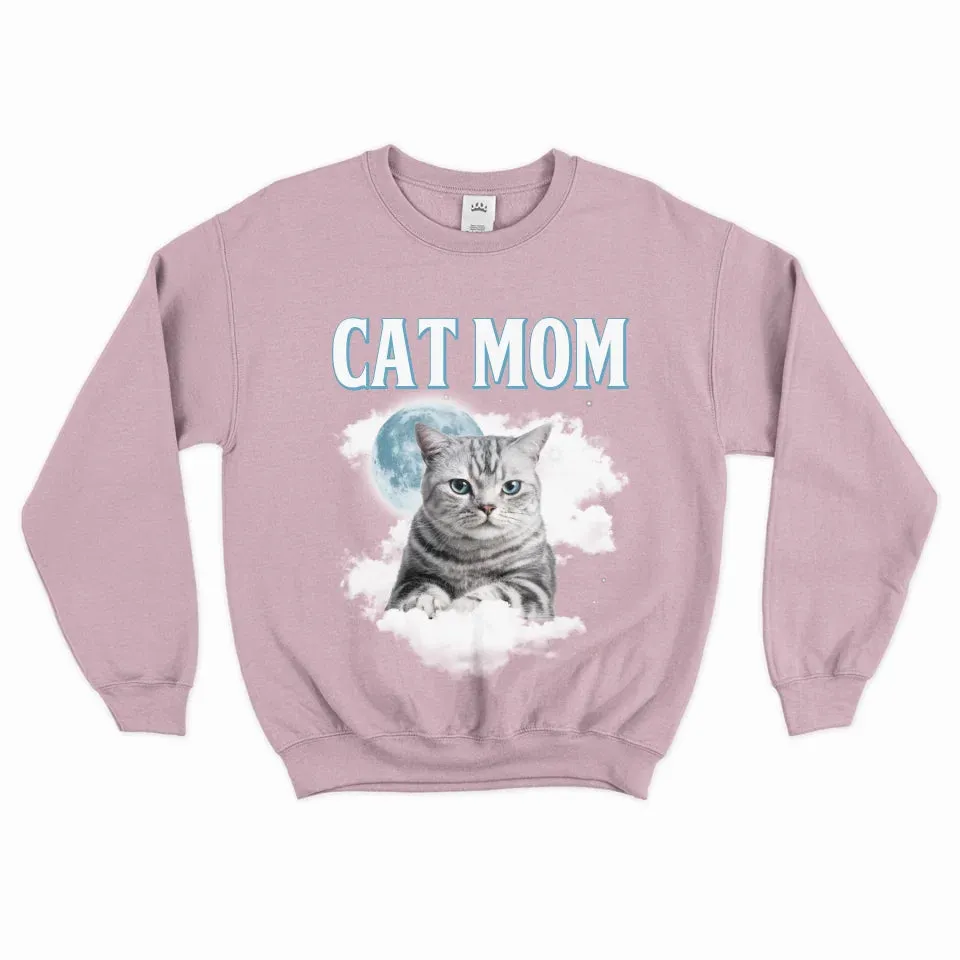 Custom Night Sky Pet Photo Upload Sweatshirt