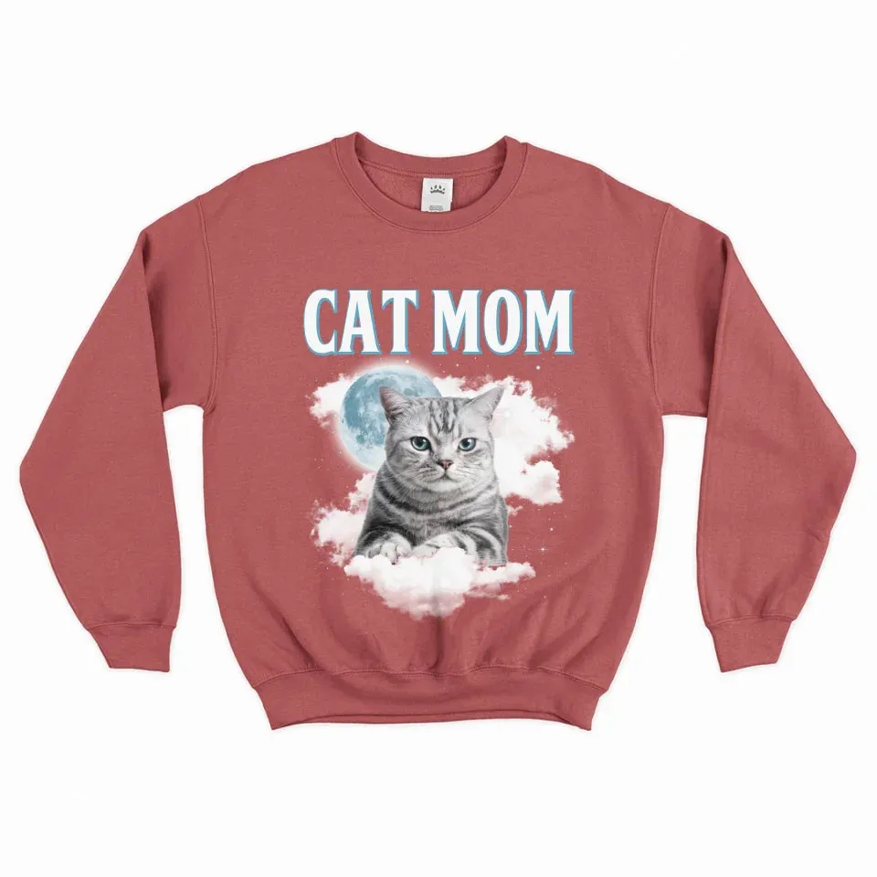 Custom Night Sky Pet Photo Upload Sweatshirt