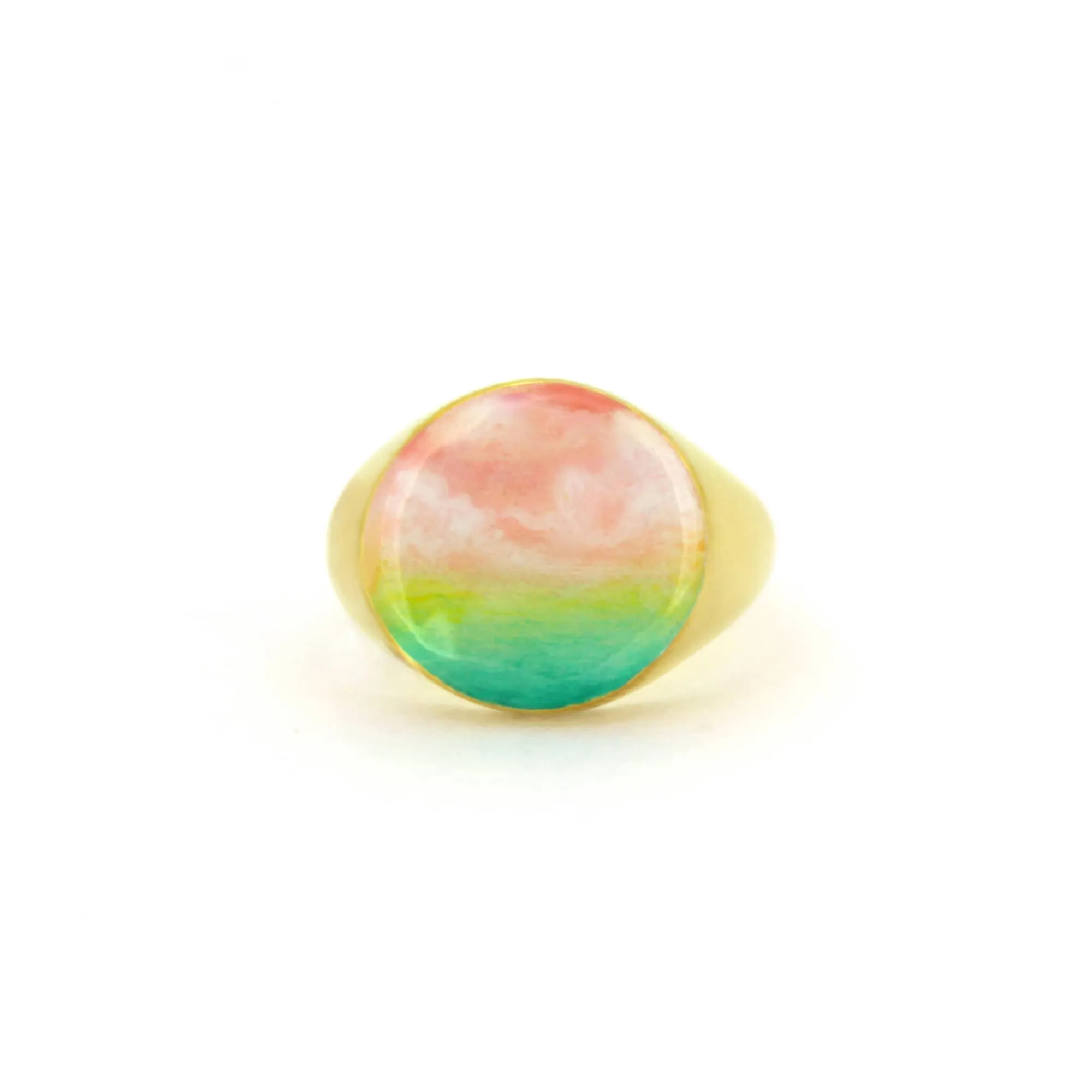 Dawn Sky Gold Signet Ring | Sky