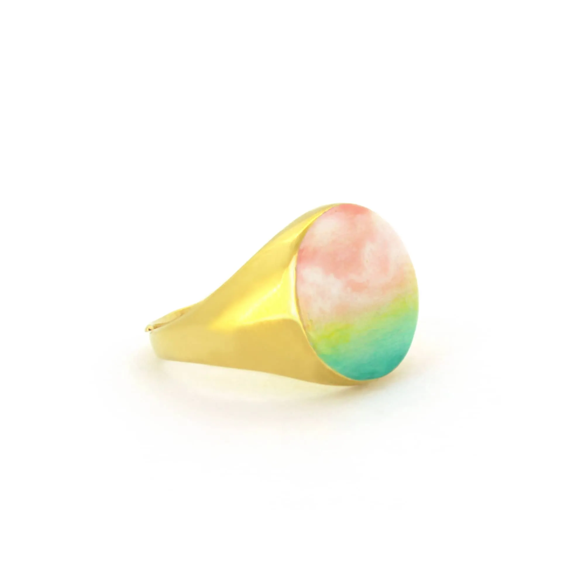 Dawn Sky Gold Signet Ring | Sky