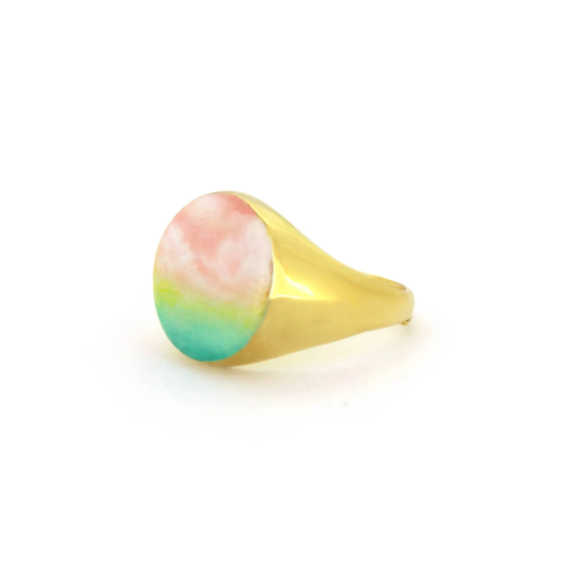 Dawn Sky Gold Signet Ring | Sky