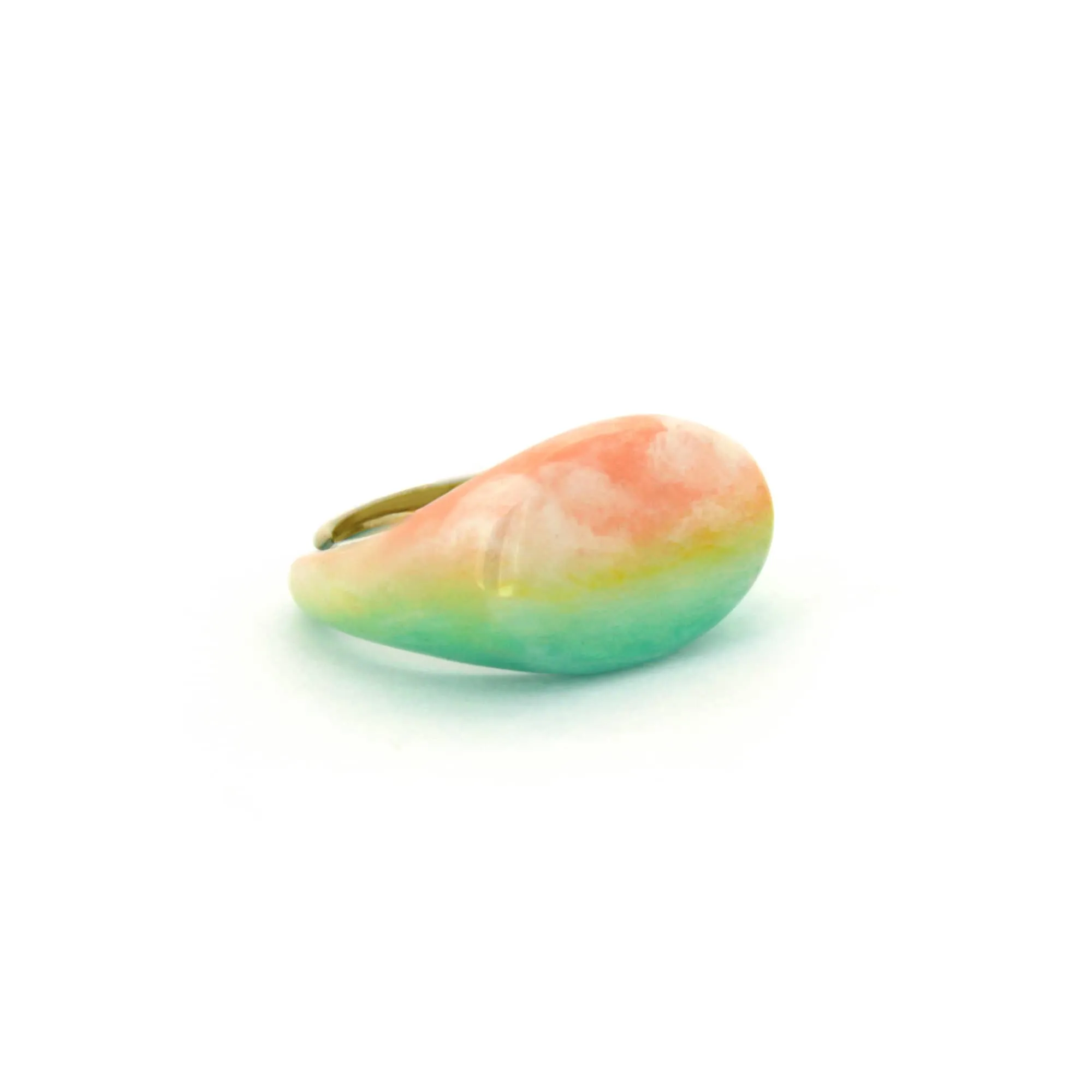 Dawn Sky Oval Signet Ring | Sky
