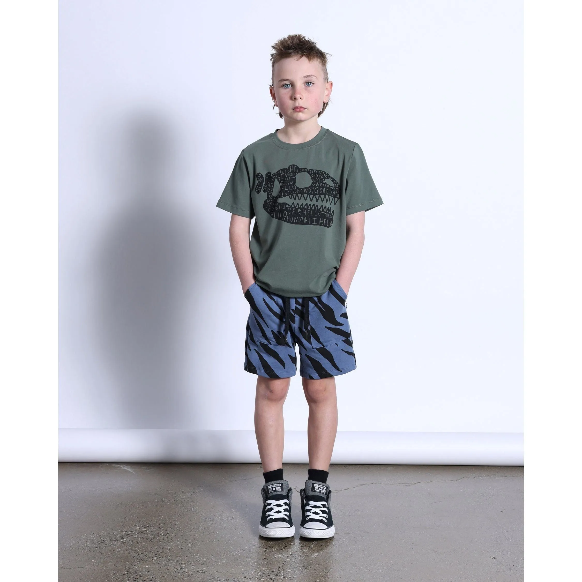 Dino Bone Tee- Khaki
