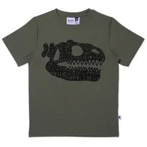 Dino Bone Tee- Khaki