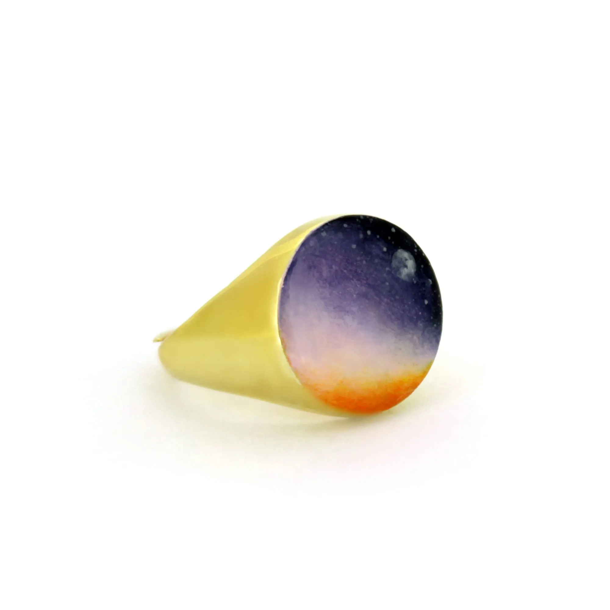 Dusk Sky Gold Signet Ring | Sky