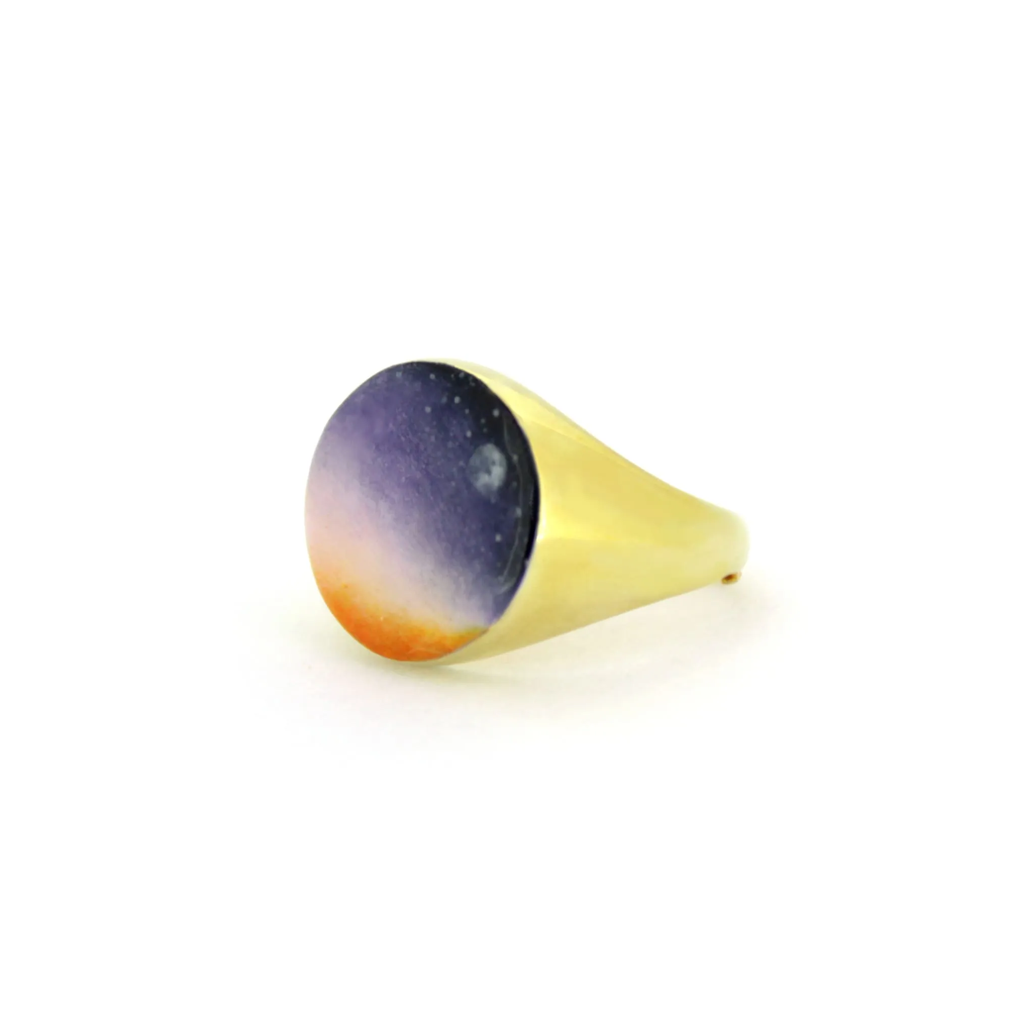 Dusk Sky Gold Signet Ring | Sky