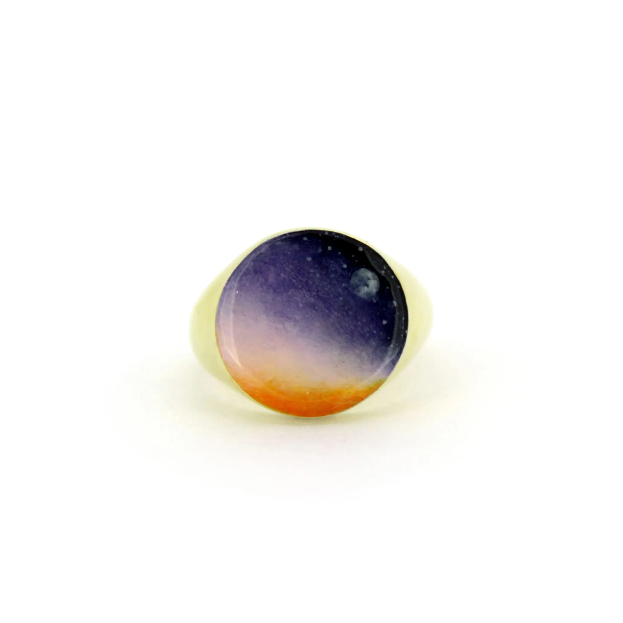 Dusk Sky Gold Signet Ring | Sky