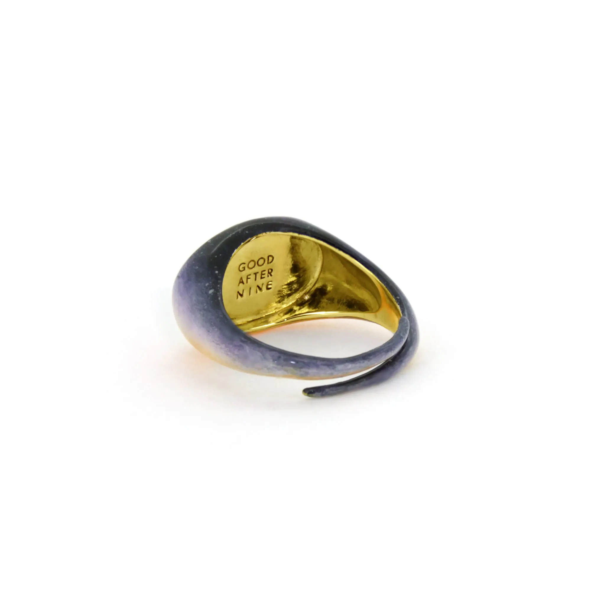 Dusk Sky Oval Signet Ring | Sky