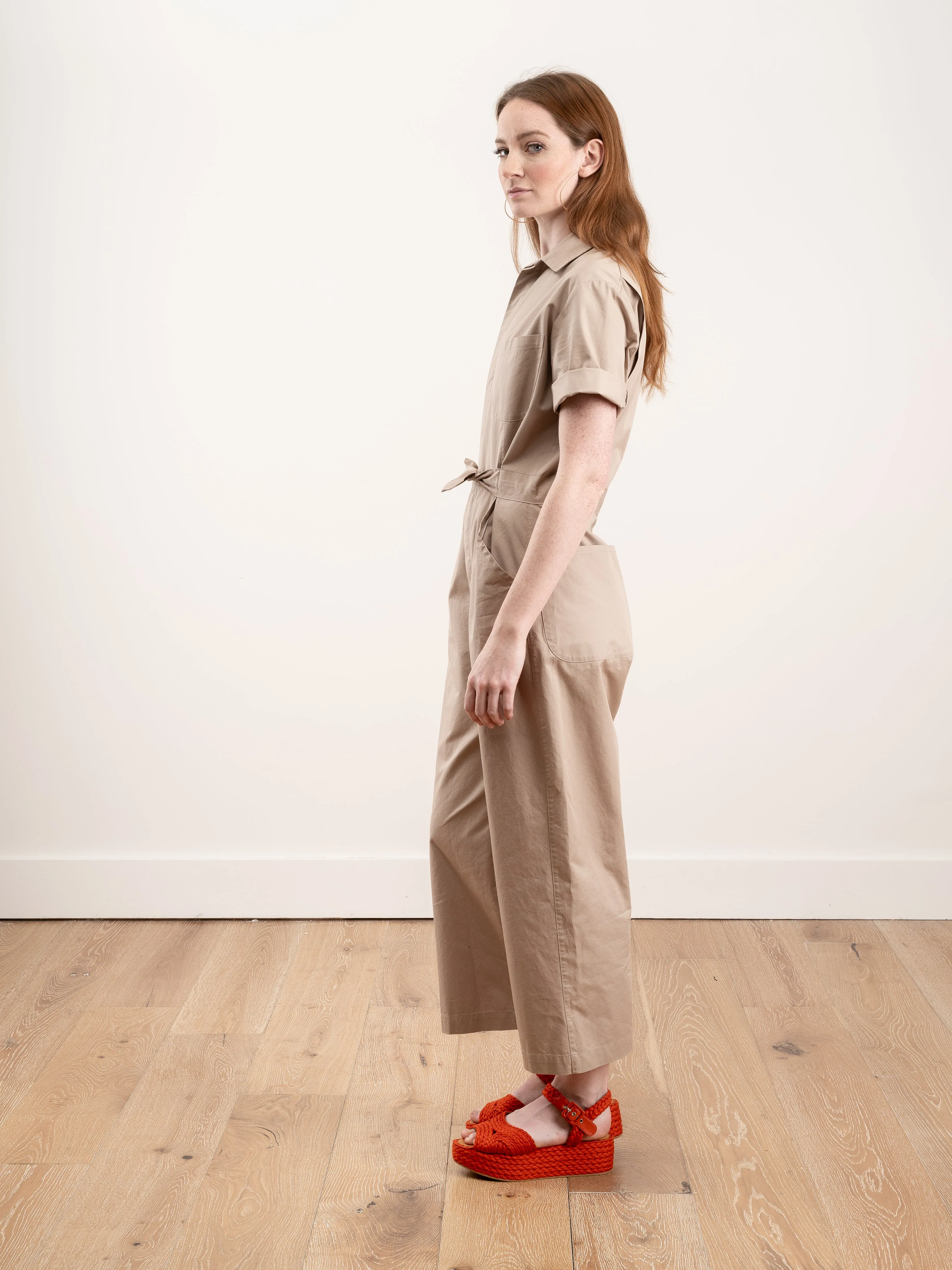 ege jumpsuit - light safari