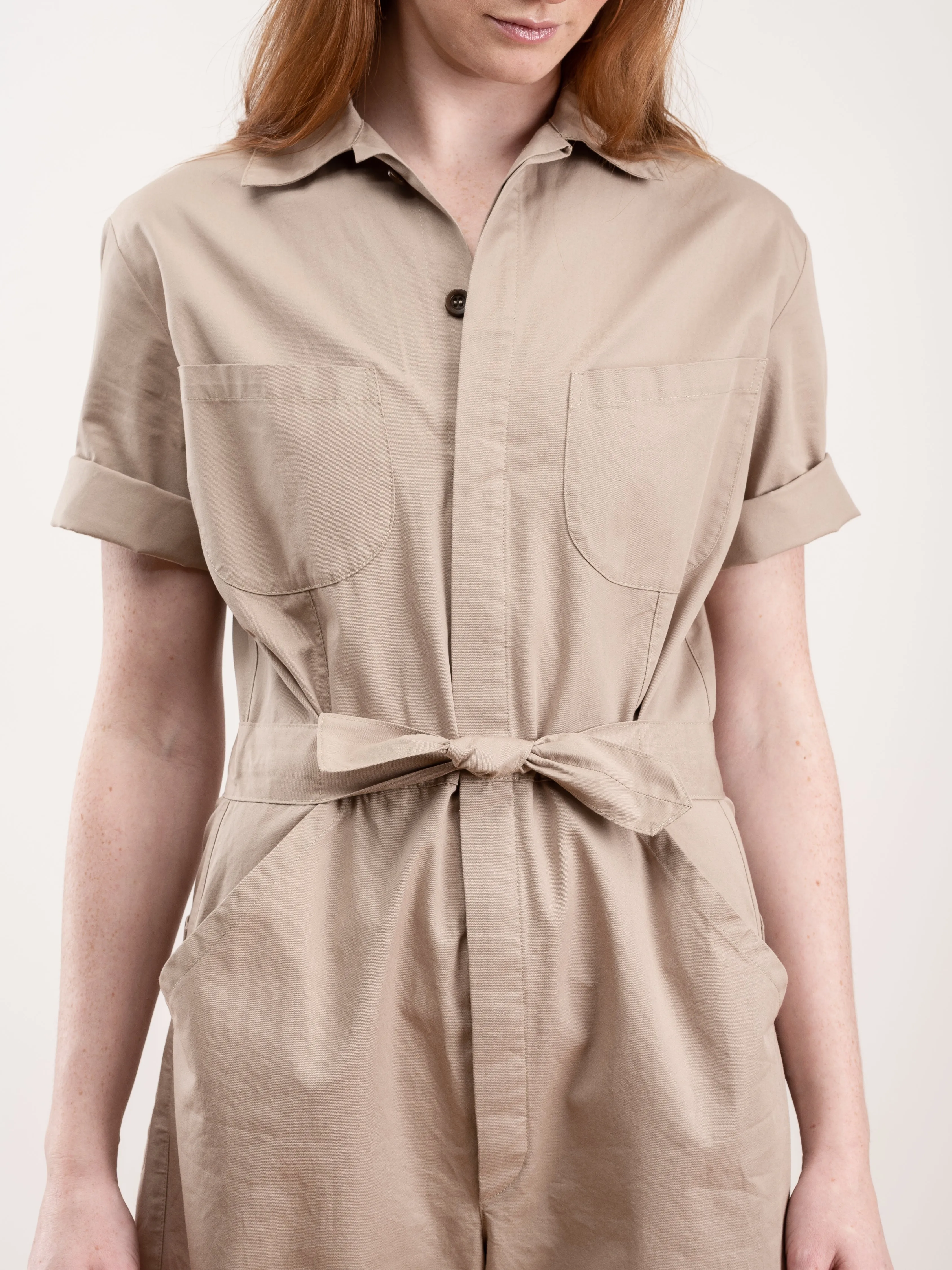 ege jumpsuit - light safari