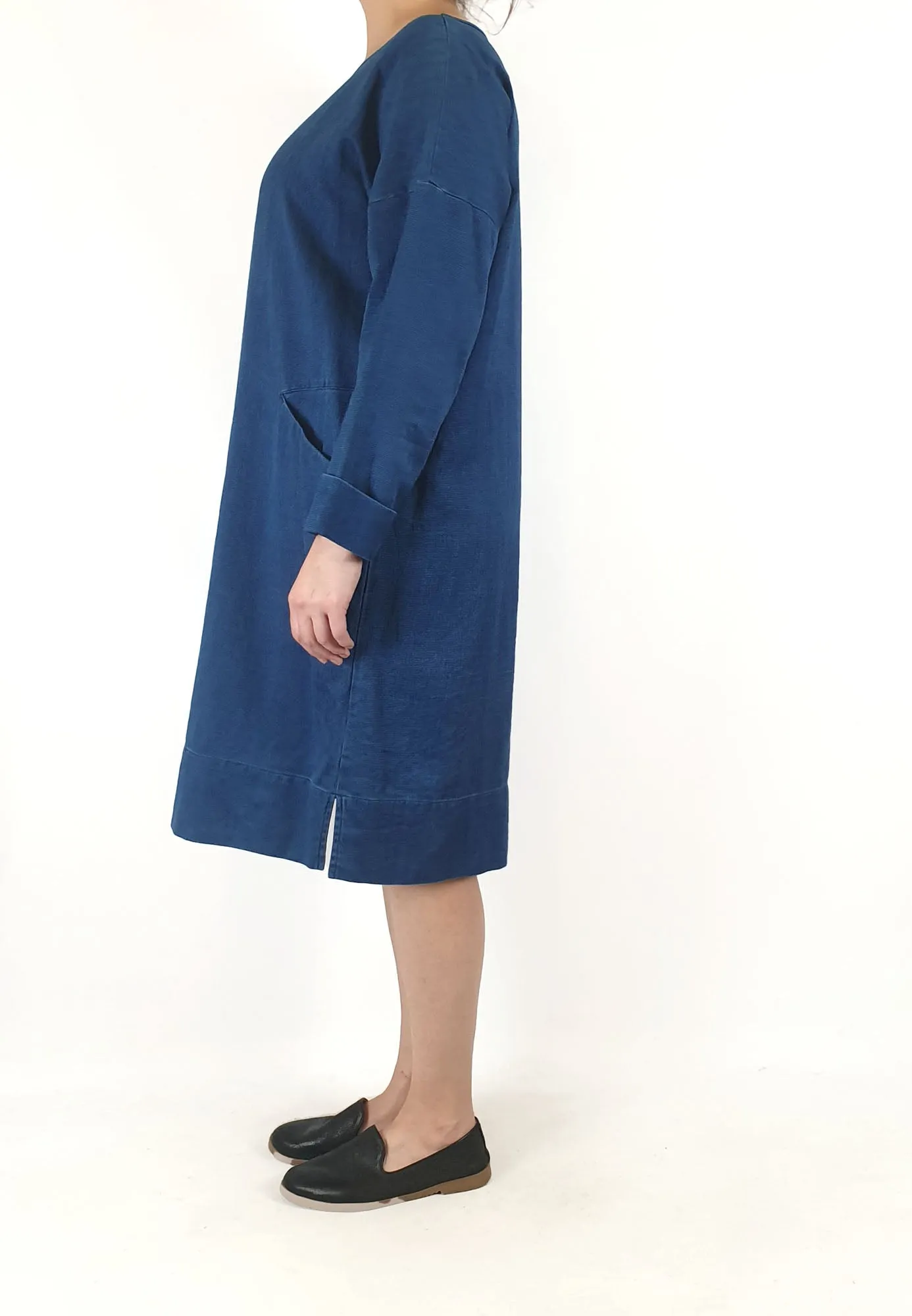 Elk denim cotton linen dress size 16