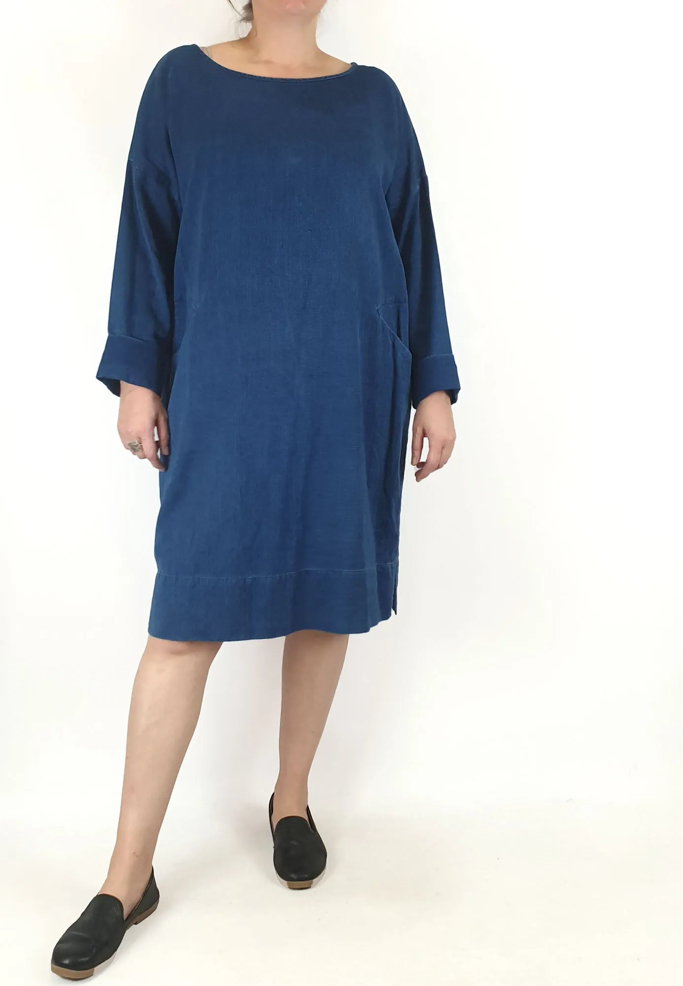 Elk denim cotton linen dress size 16