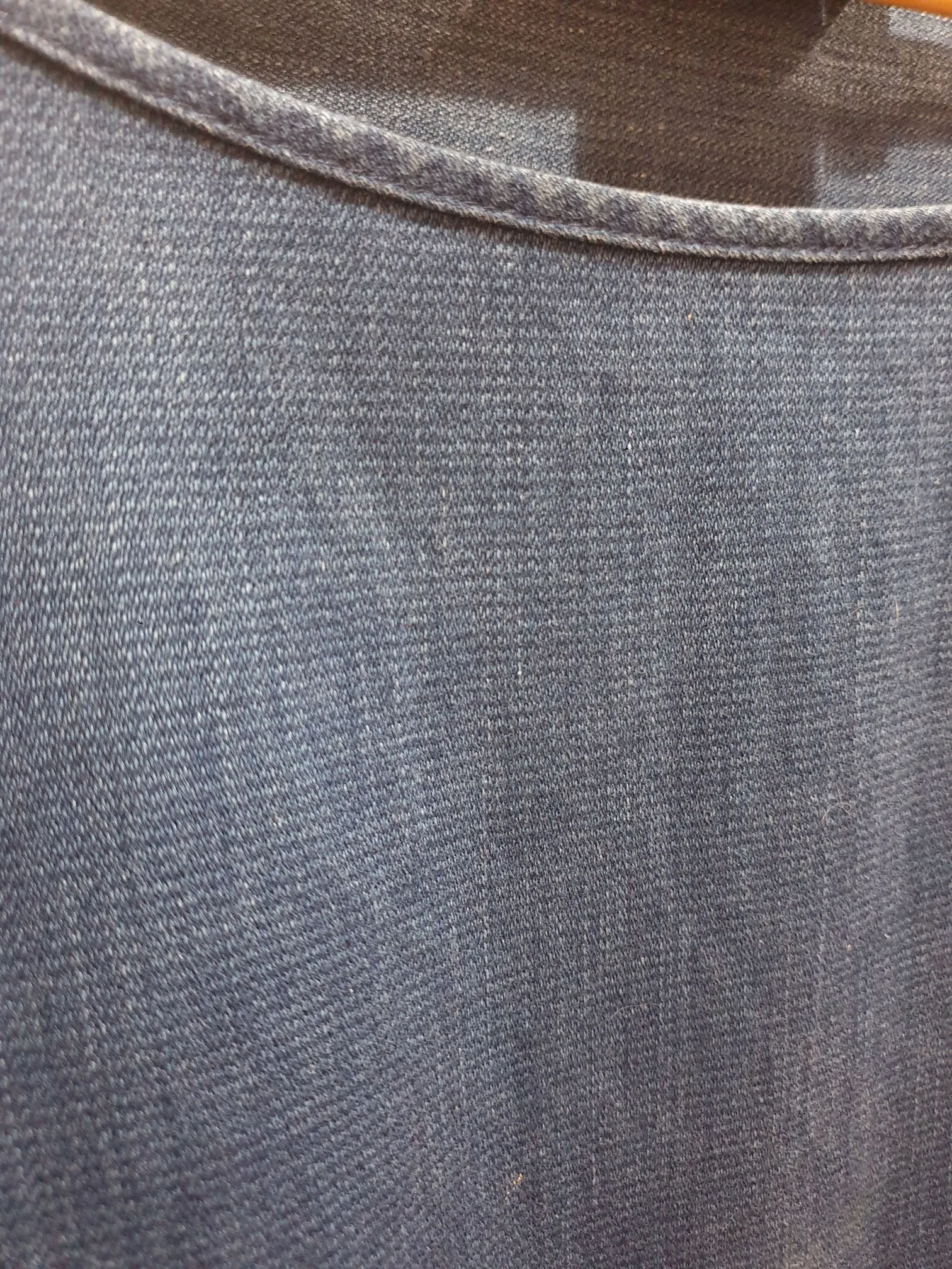Elk denim cotton linen dress size 16