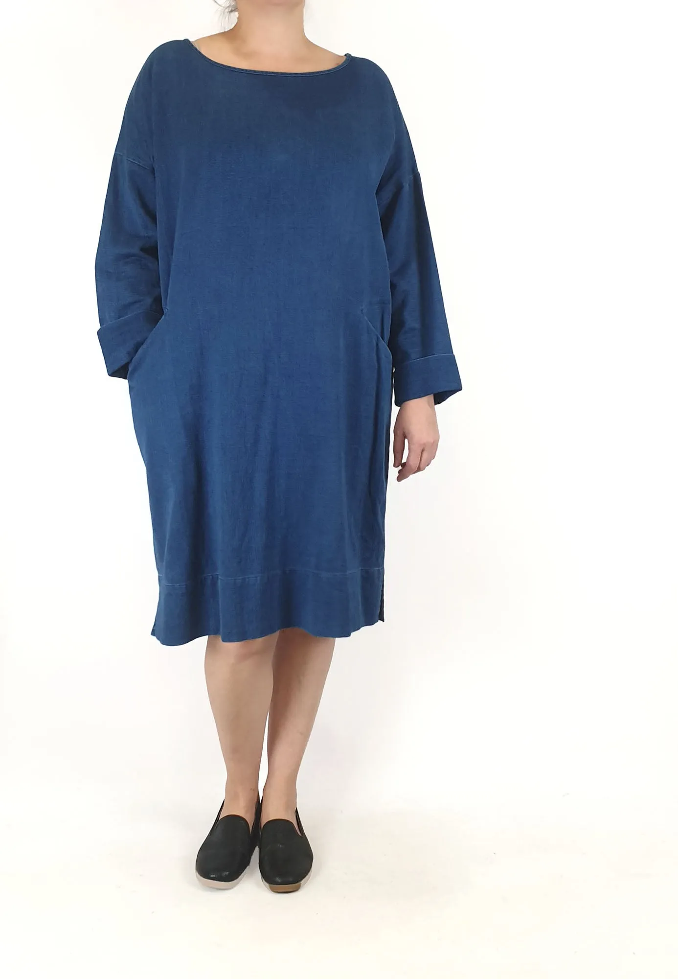 Elk denim cotton linen dress size 16