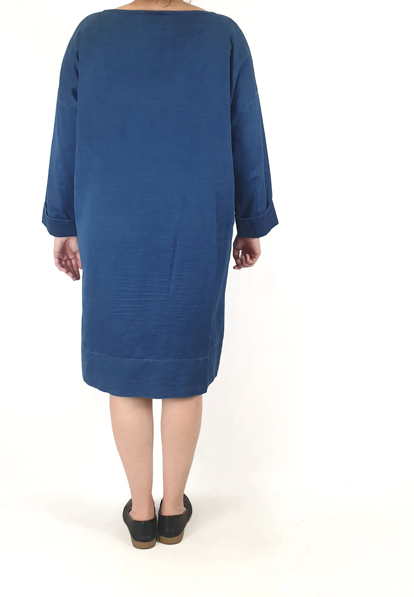 Elk denim cotton linen dress size 16