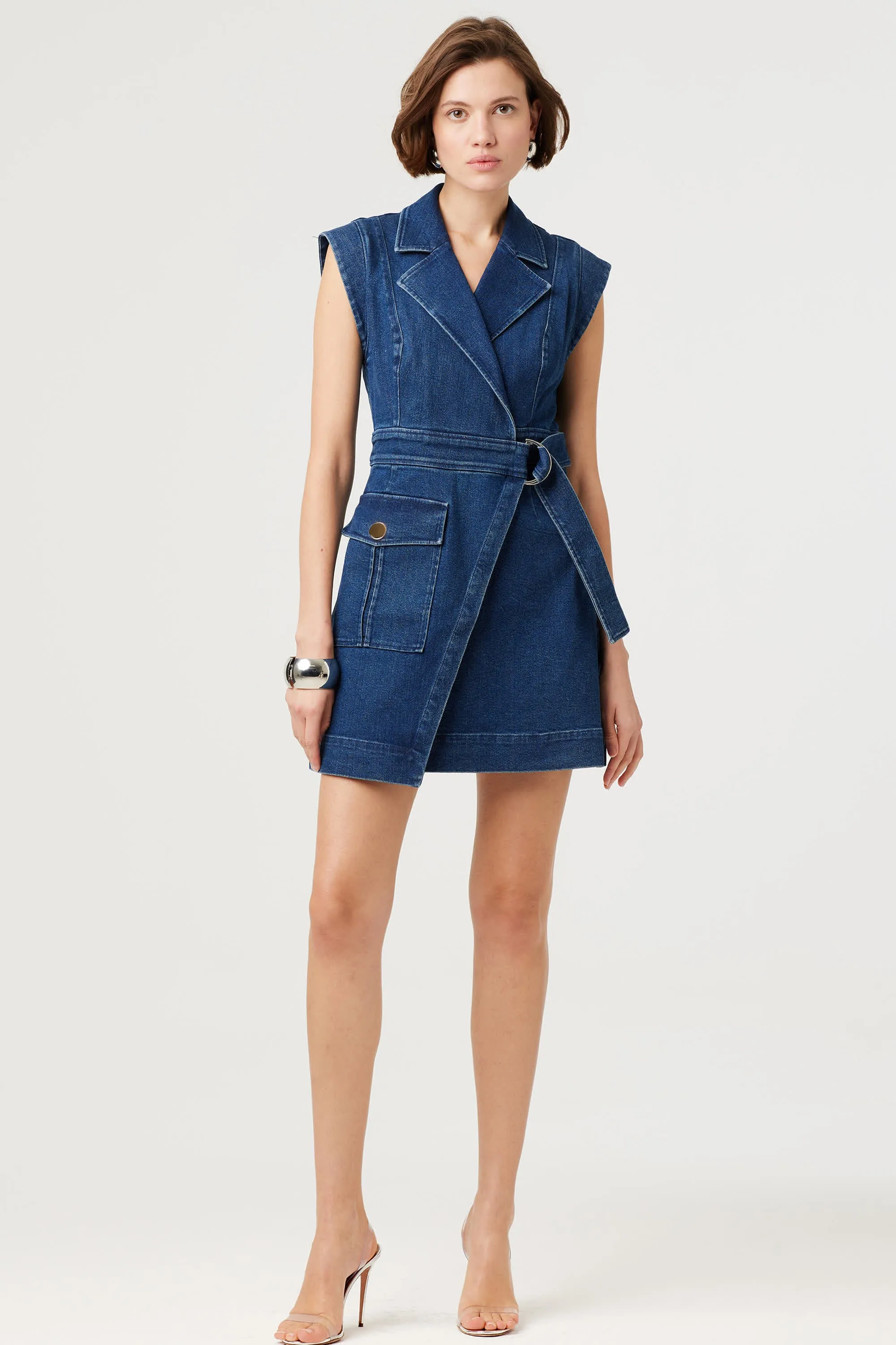 Everly Denim Wrap Dress