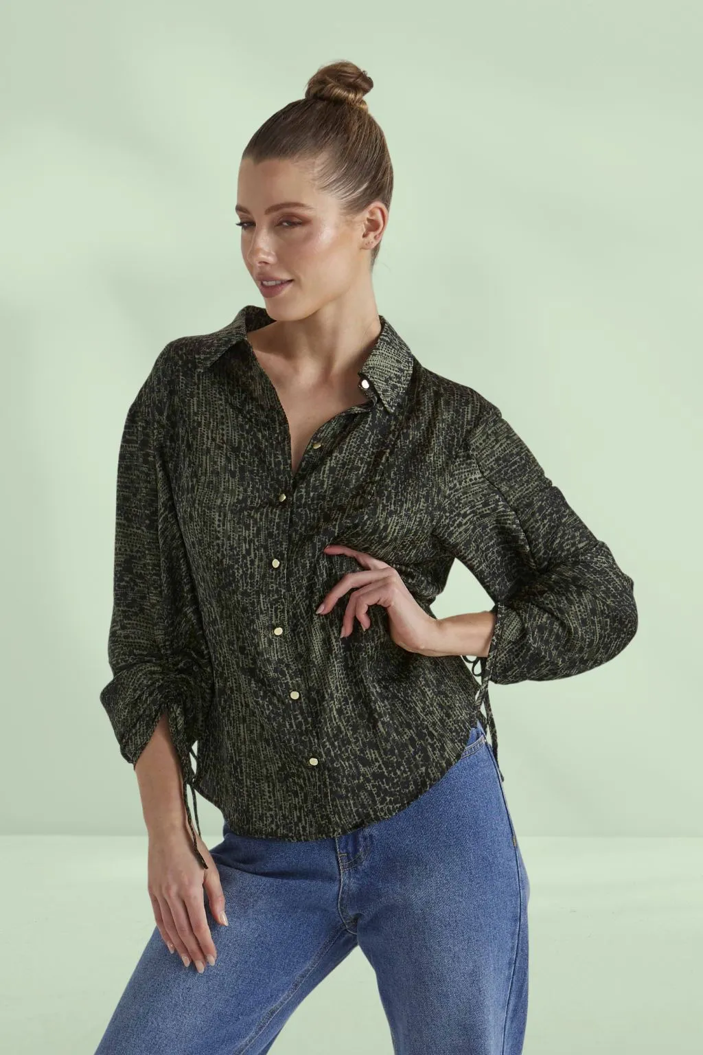 Fate and Becker Explorer Shirt Khaki Leopard