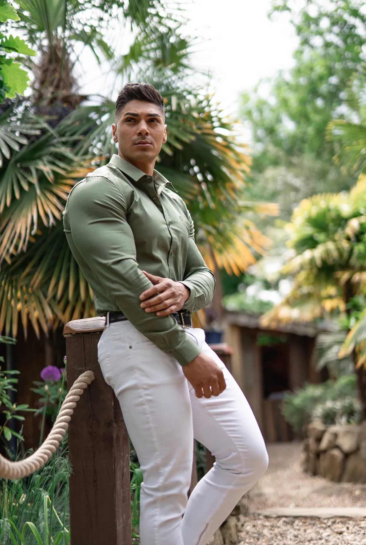 Father Sons Super Slim Luxe Ultra Stretch Classic Khaki -  FS337