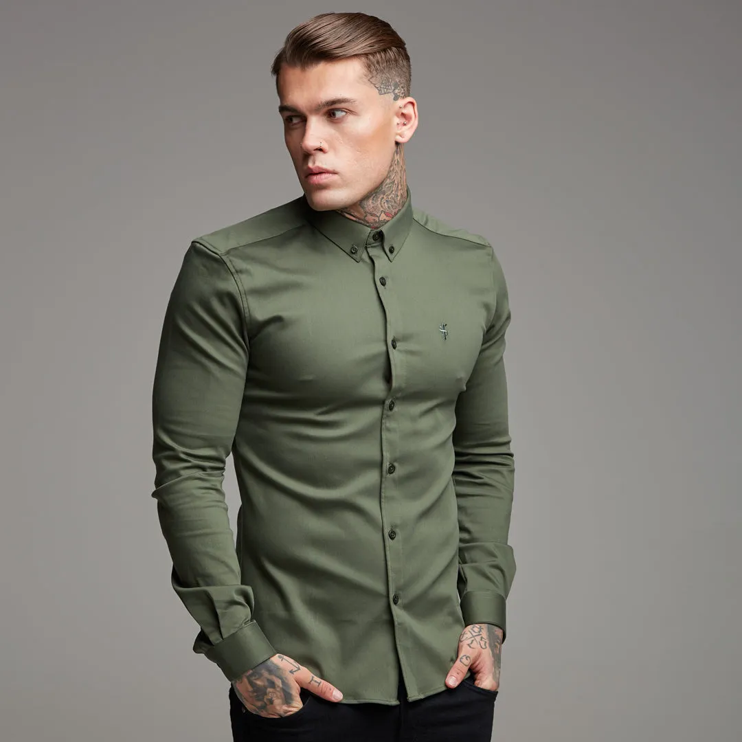 Father Sons Super Slim Stretch Khaki Denim Long Sleeve - FS211