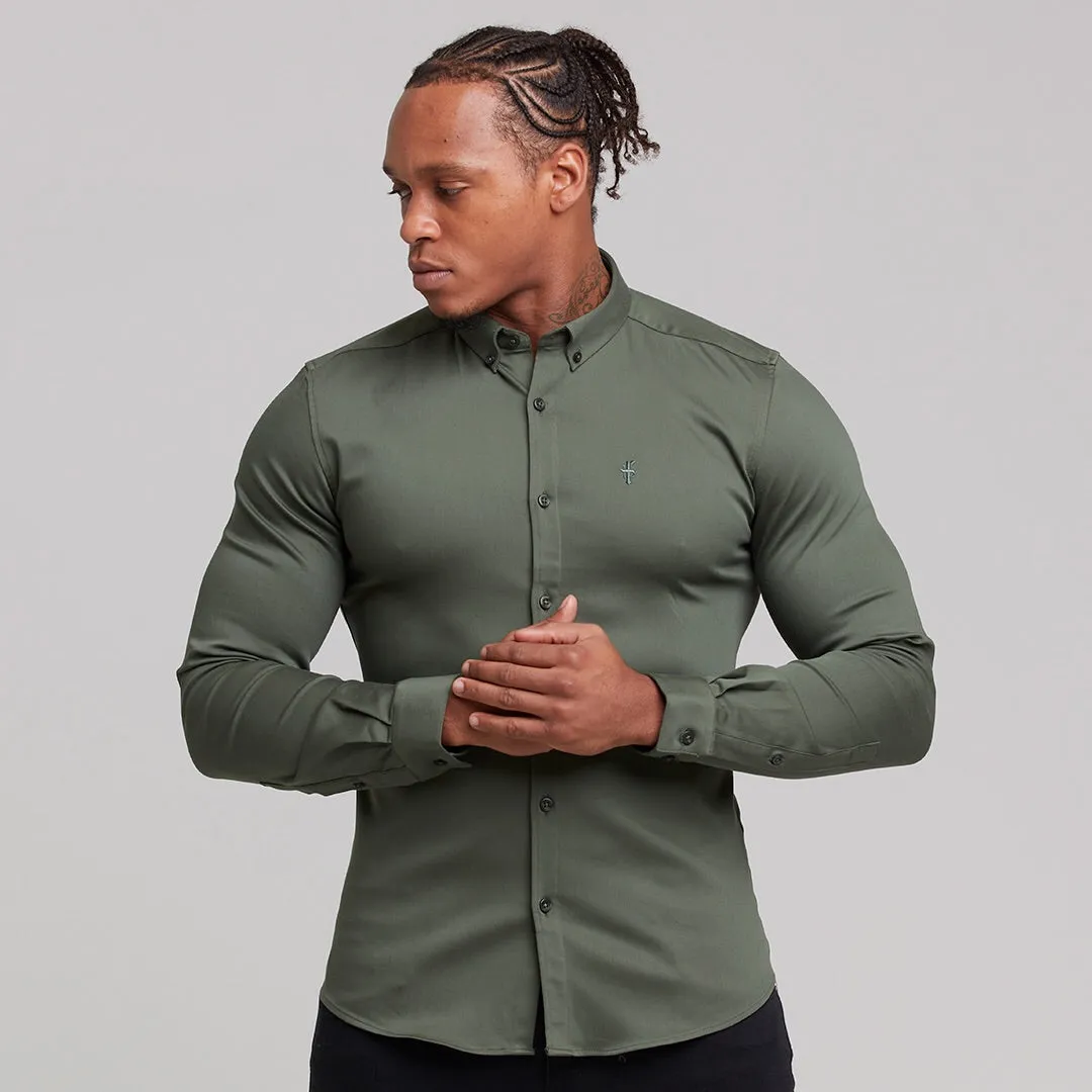 Father Sons Super Slim Stretch Khaki Denim Long Sleeve - FS211