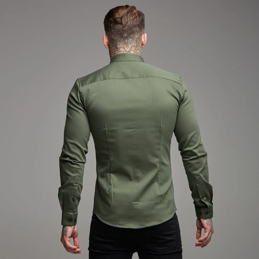 Father Sons Super Slim Stretch Khaki Denim Long Sleeve - FS211
