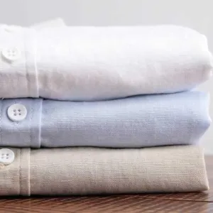 Flax Pure Color Shirts