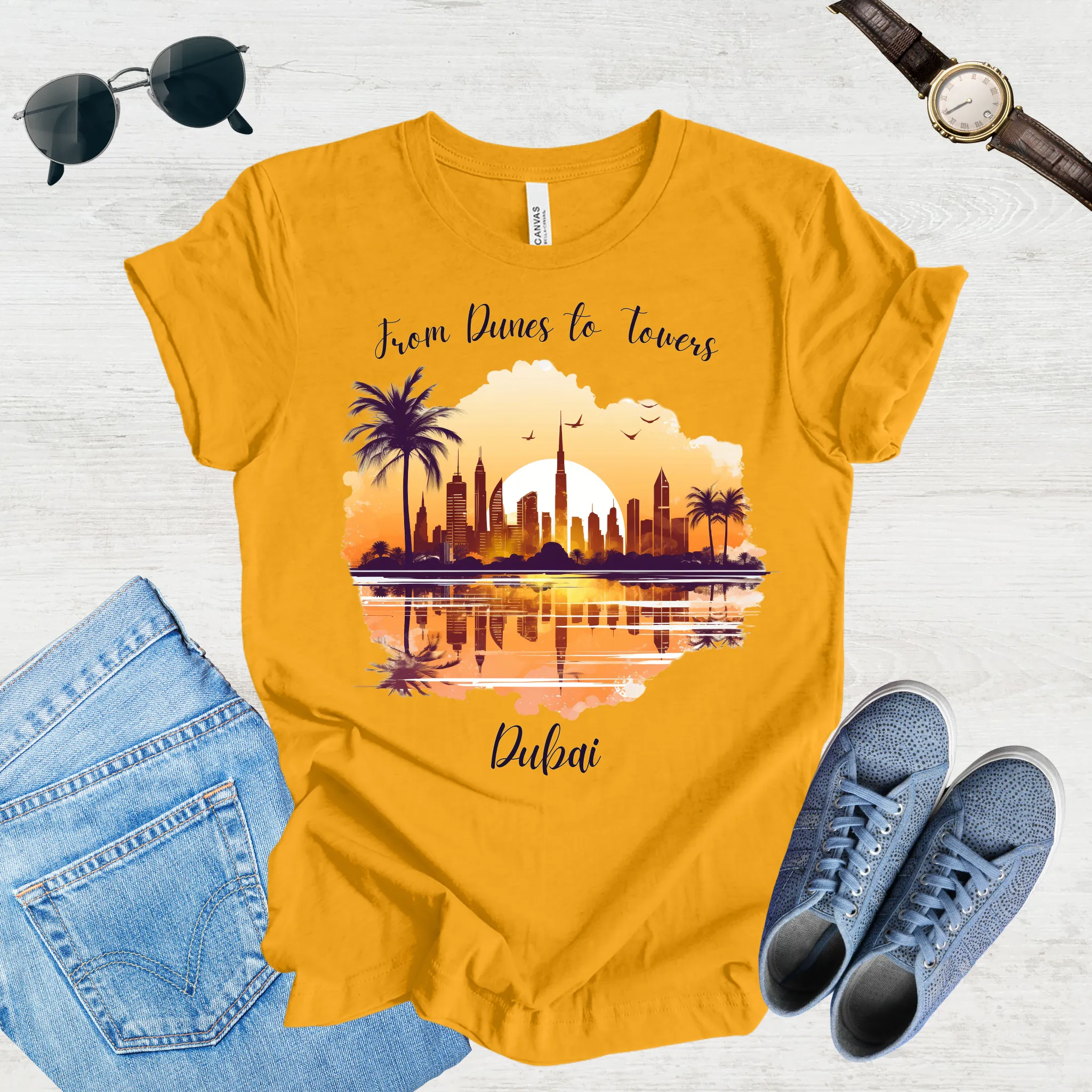 From Dunes to Towers: Dubai Adventure Tee