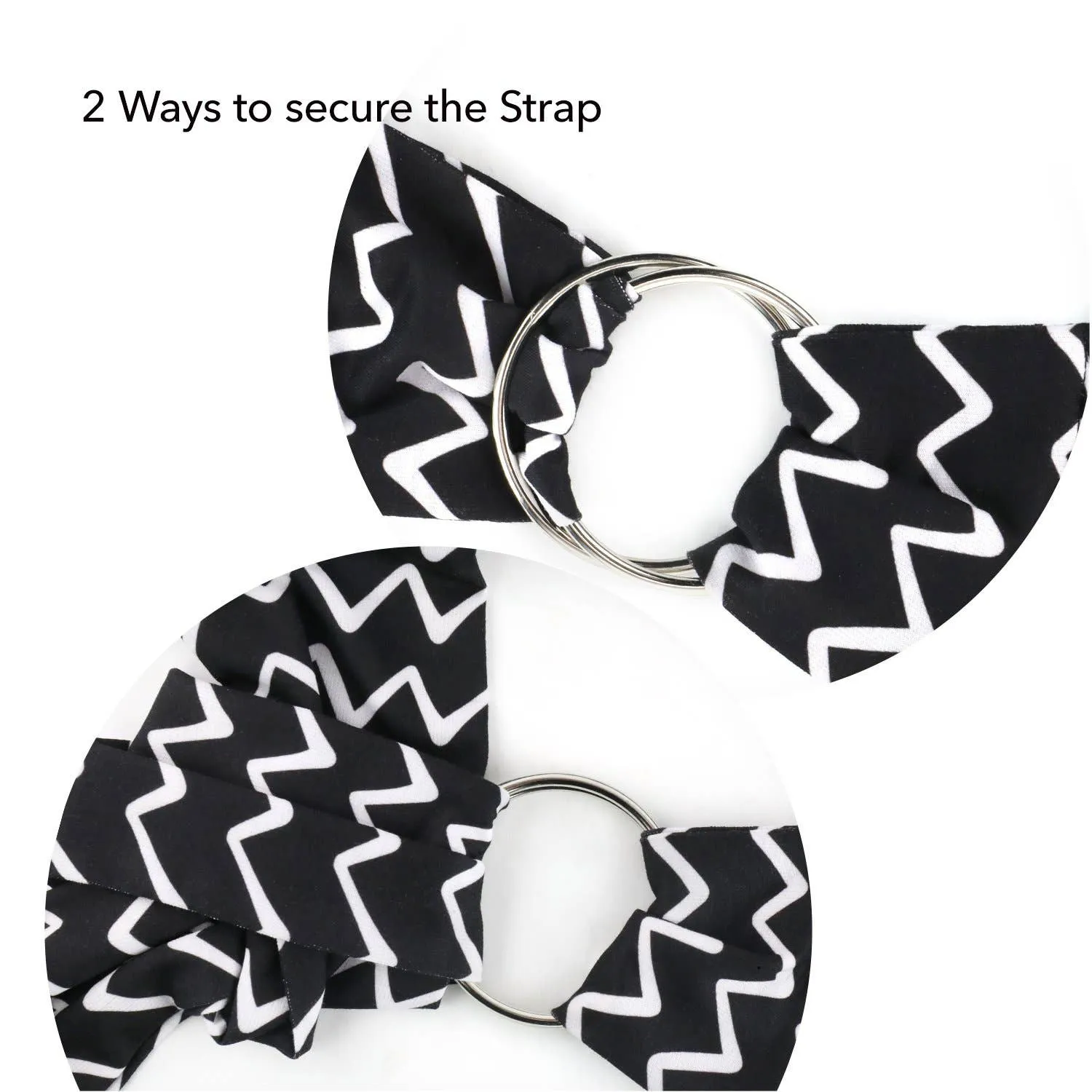 Furry Fido Pet Supplies - Furry Fido Chevron Black Adjustable Pocket Pet Sling