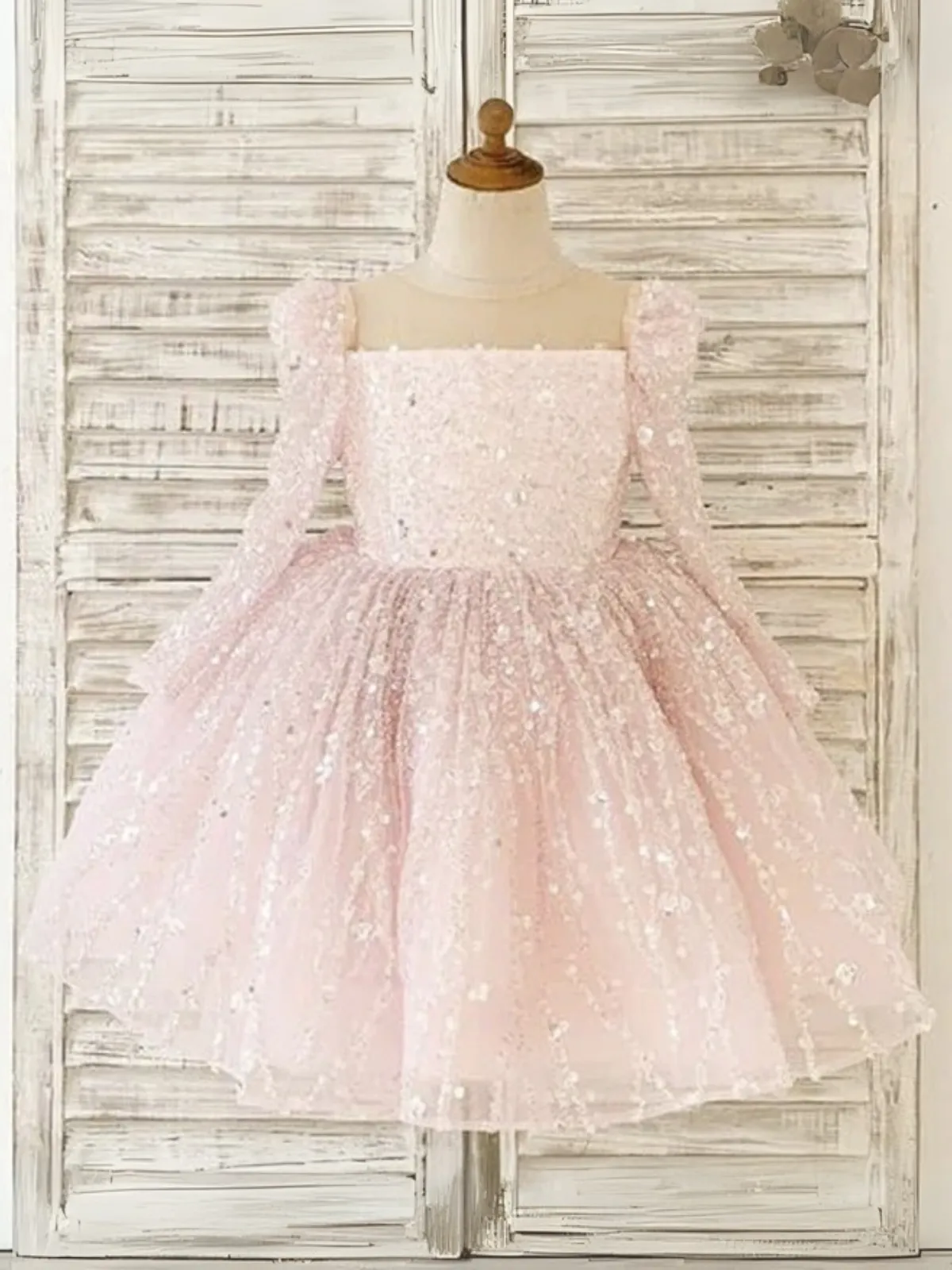 Girls Princess Bloom Sequin Dress