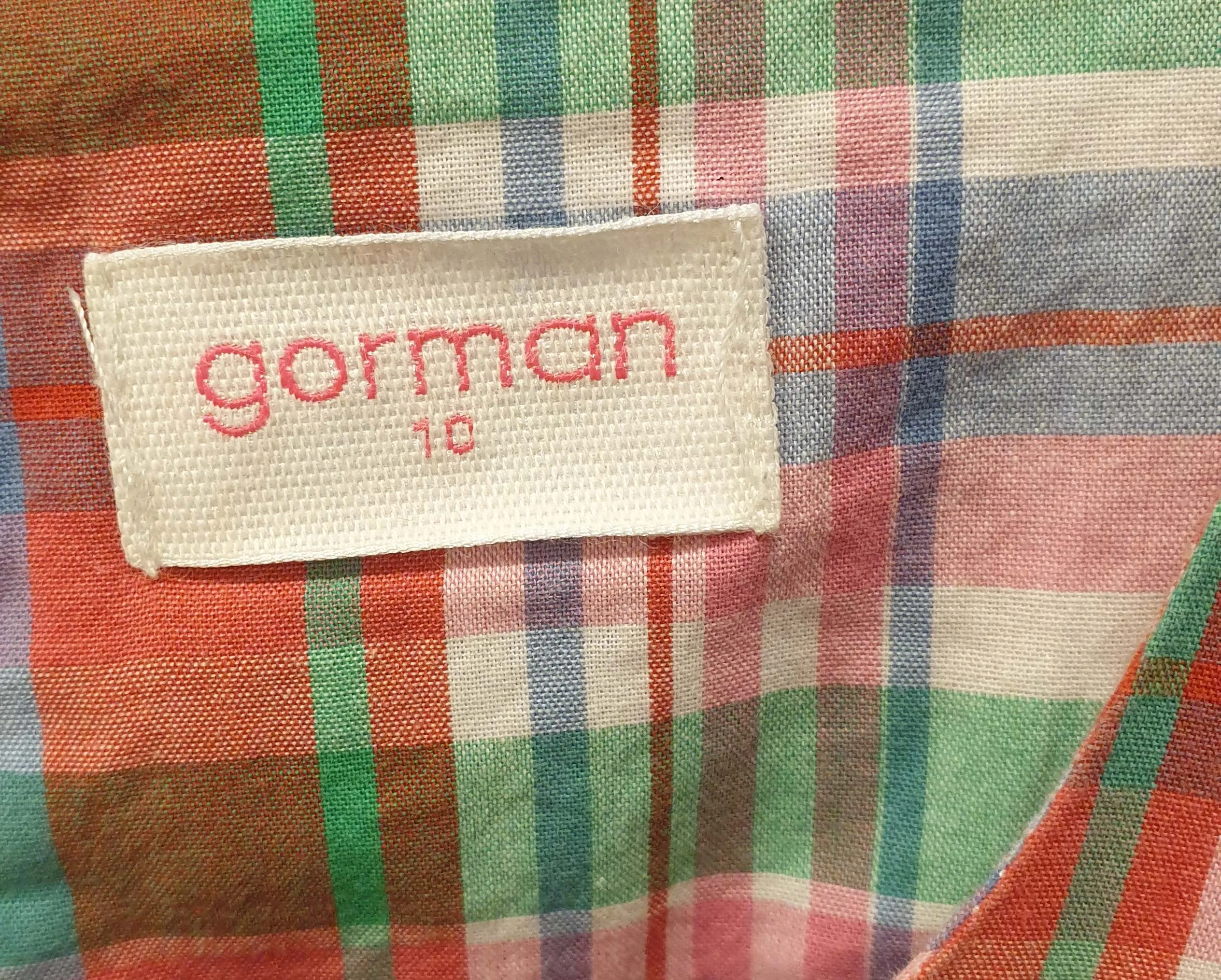 Gorman beautiful tartain print maxi dress size 10