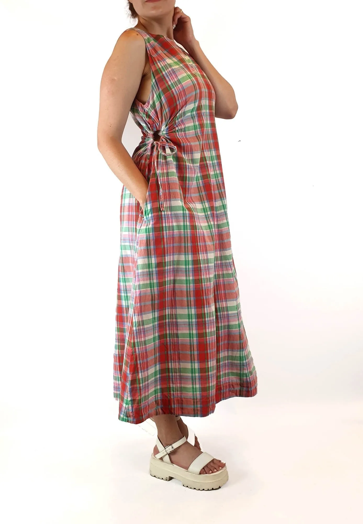 Gorman beautiful tartain print maxi dress size 10