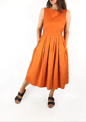 Gorman orange midi dress size 8