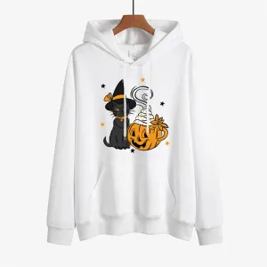 Graphic Hoodies Black Cat