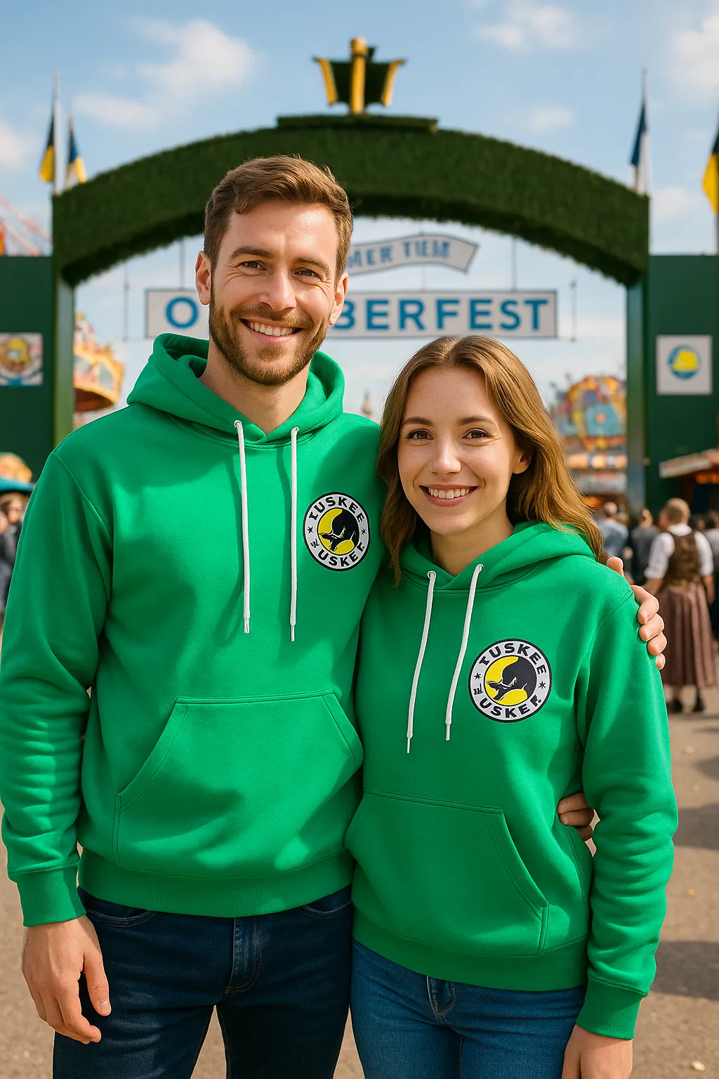 Green Tusker Beer Hoodie