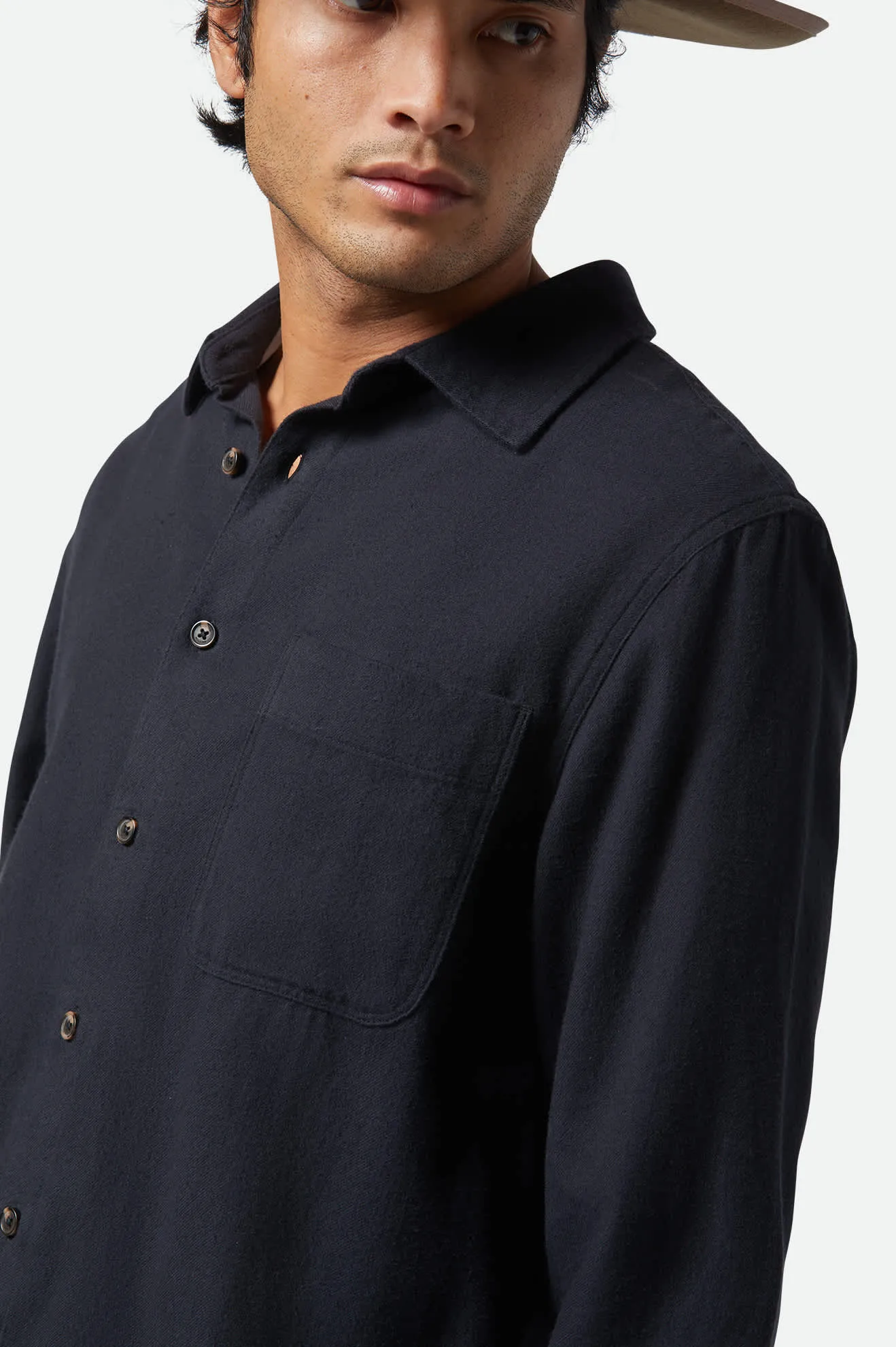 Hasting Kapok L/S Flannel - Heather Black