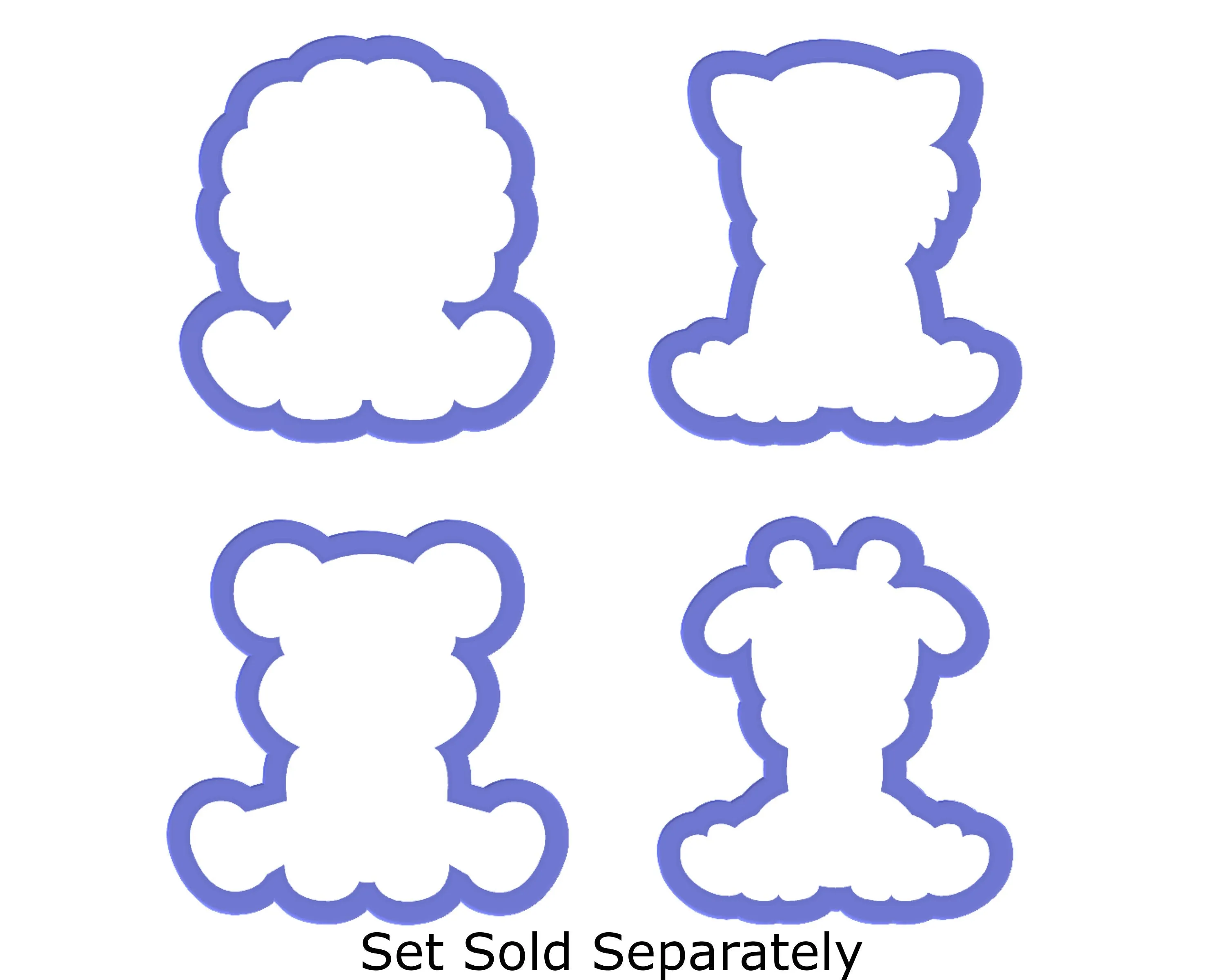Horse Sitting- Zebra Sitting Cookie Cutter