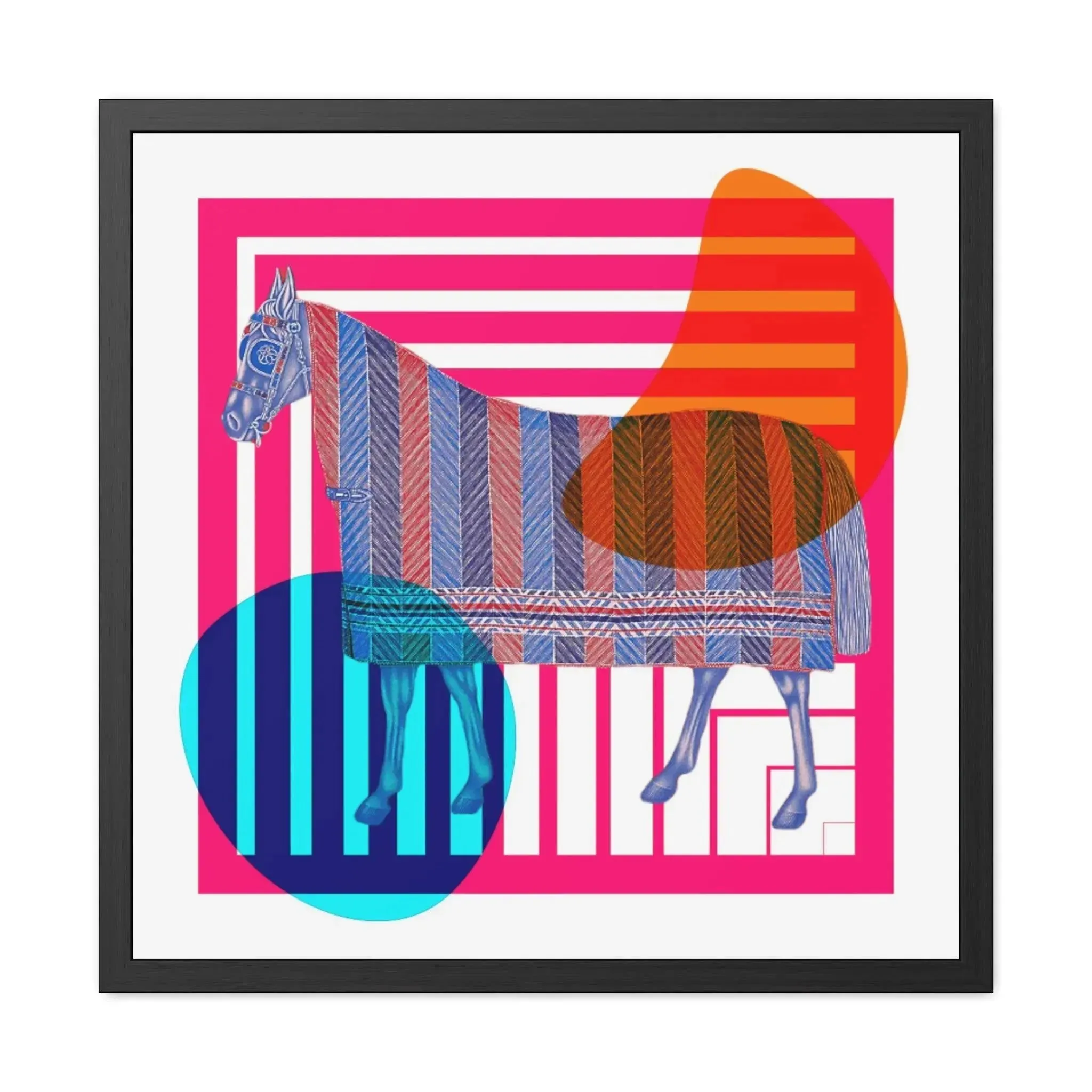 House of Horse Black Framed Poster Wall Art