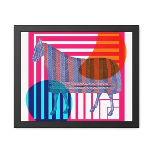 House of Horse Black Framed Poster Wall Art