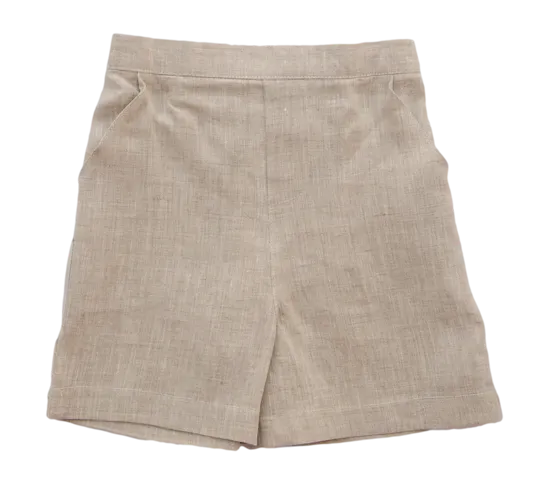 Jack and Teddy Khaki Linen Shorts