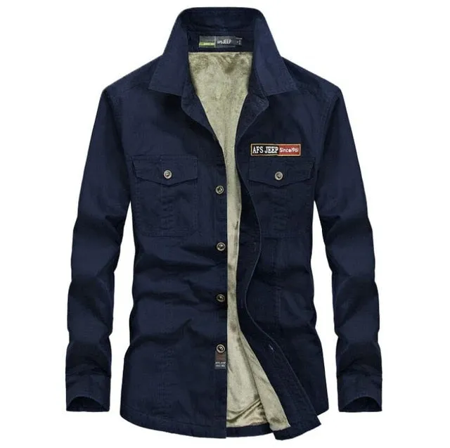 JEEP Military Army Trustworthy transactions Men's Sleeve Long Shirts Secure AFS