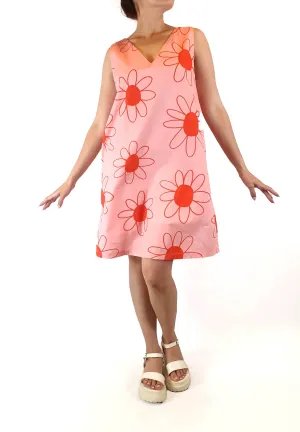 Jericho Road pink flower print sleeveless dress size 10