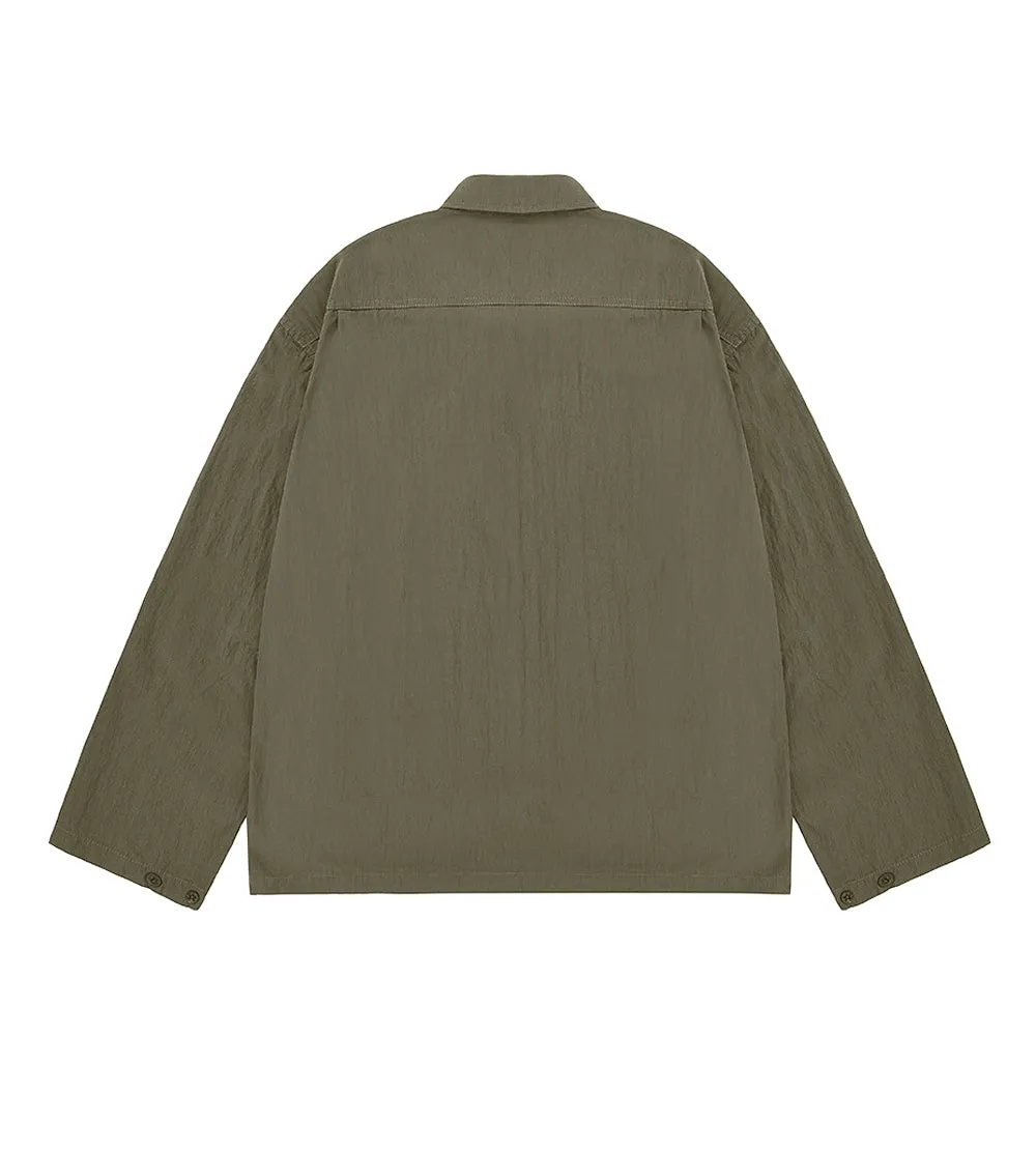 Kappy Design - Snap Shirt Jacket - Khaki