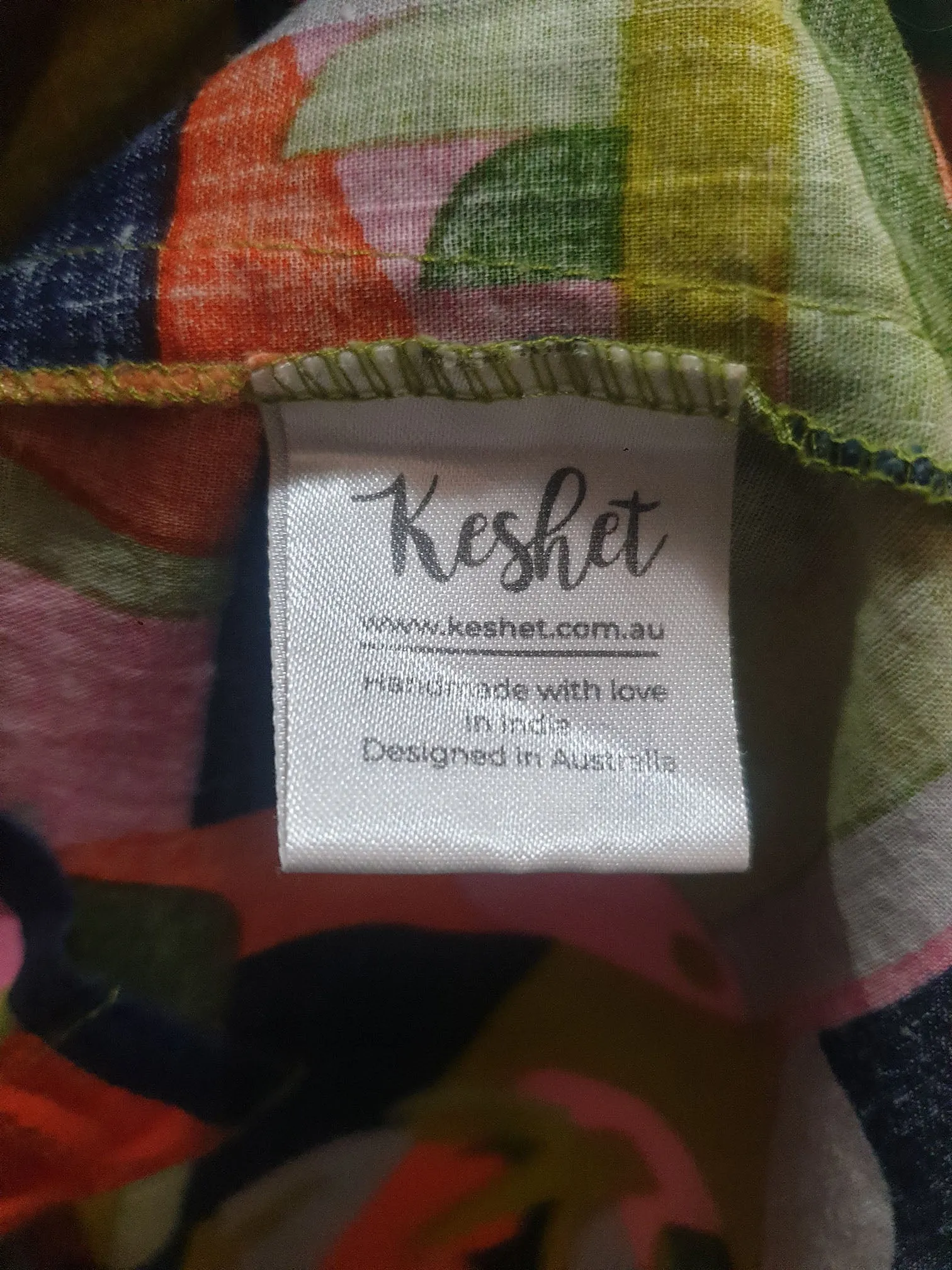 Keshet unique print dress size 10