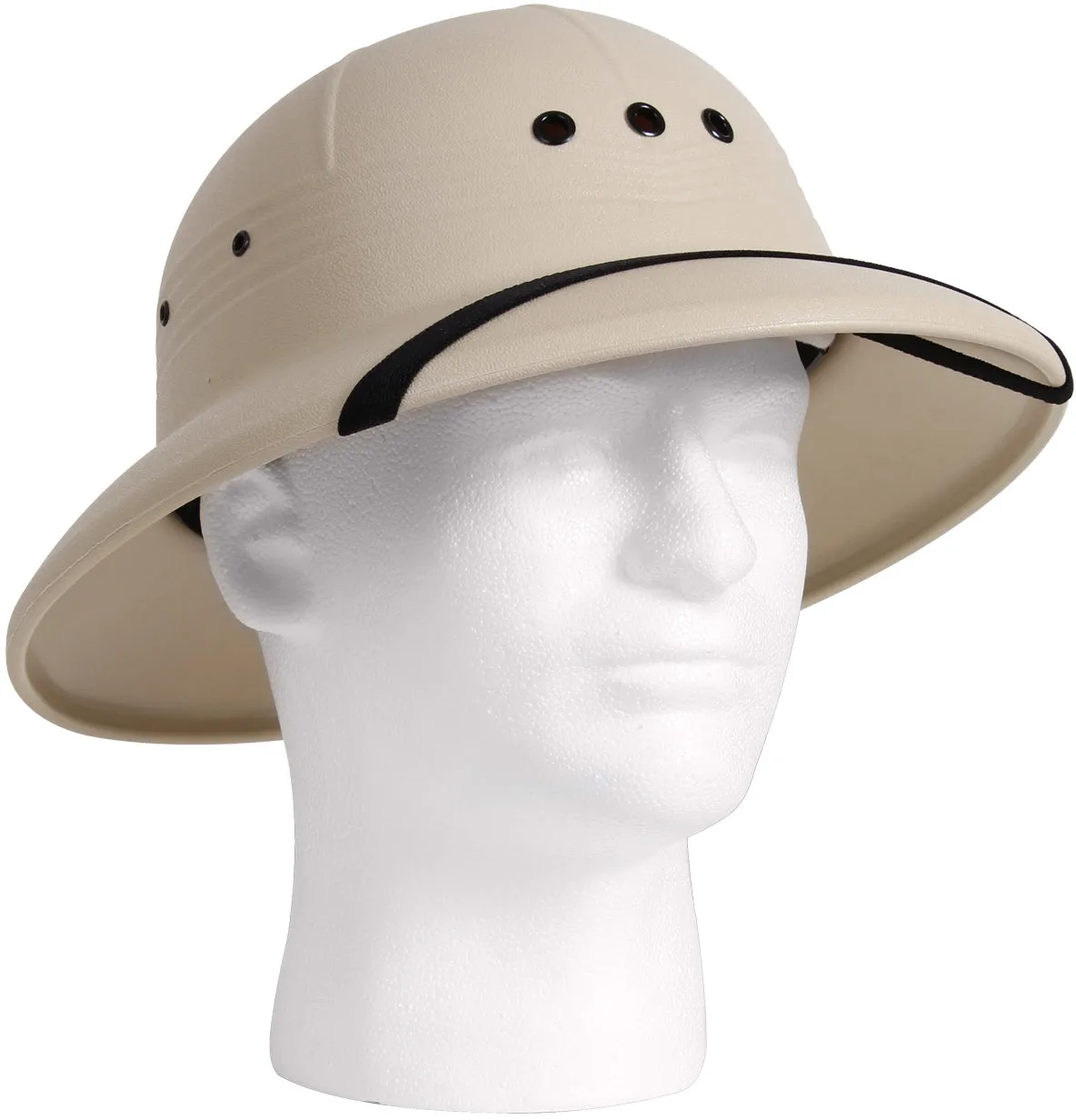 Khaki - GI Type Vietnam Style Pith Helmet - USA Made