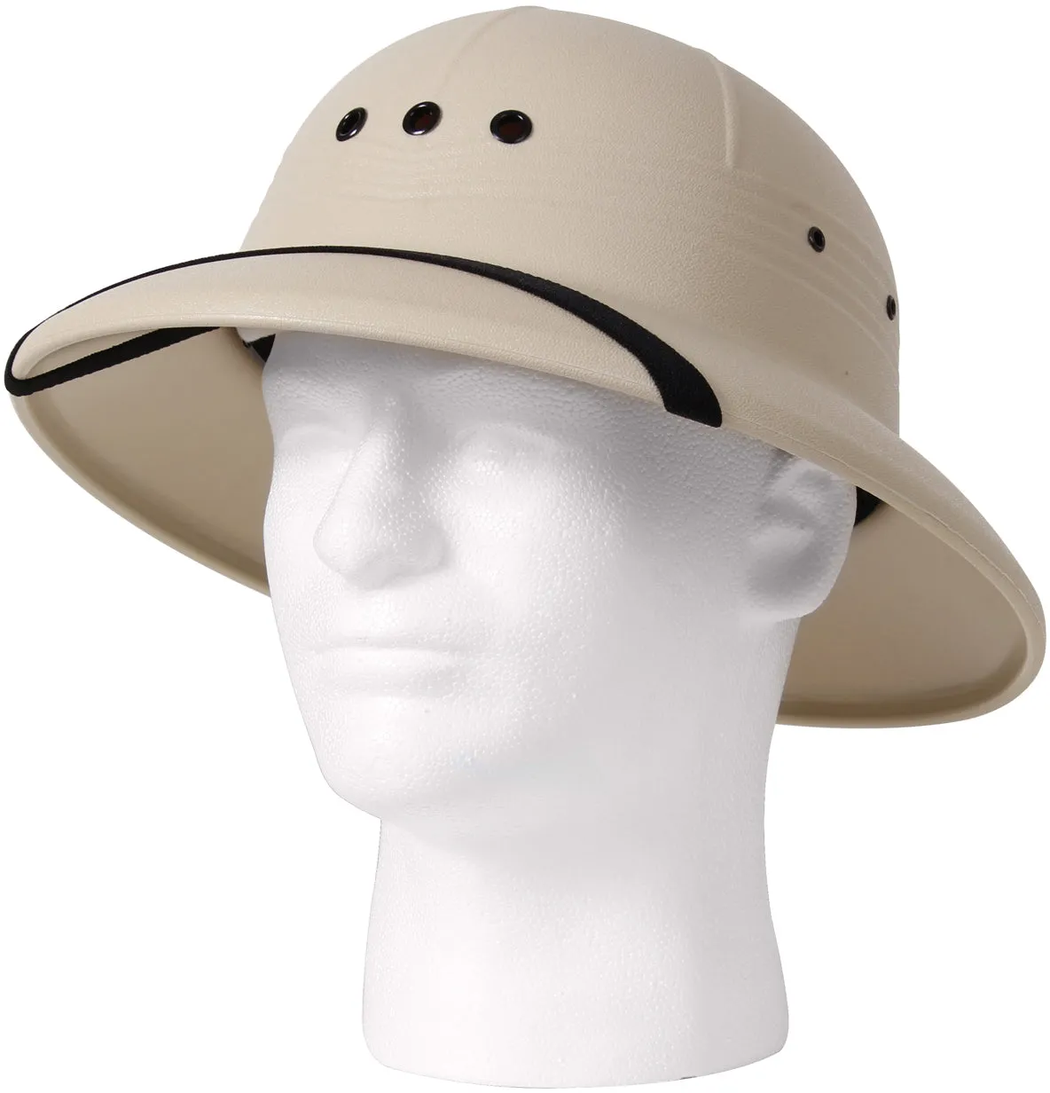 Khaki - GI Type Vietnam Style Pith Helmet - USA Made