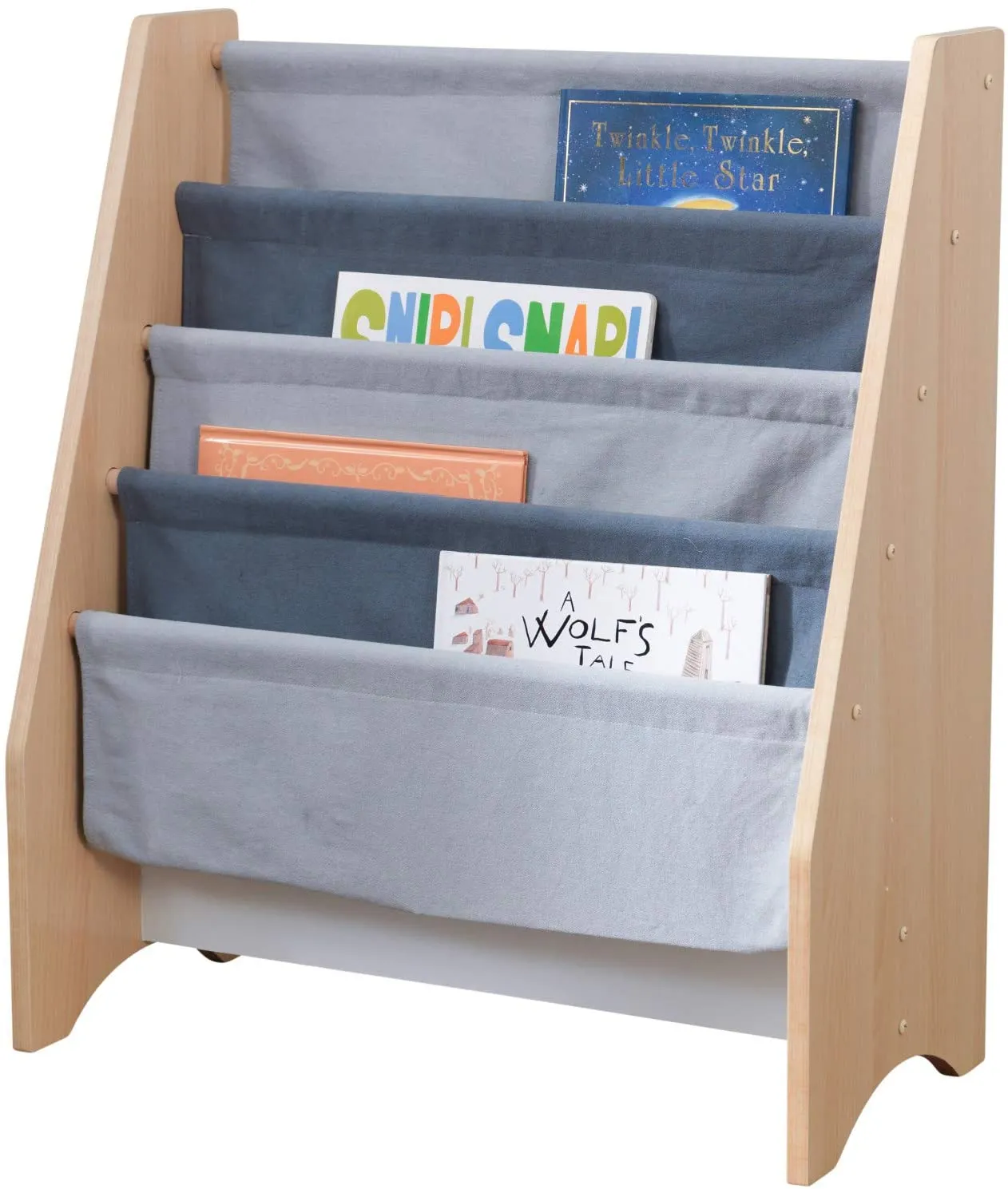 KidKraft Sling Bookshelf Grey & Natural! Brand new in box! Great way for your little ones to organize their books.